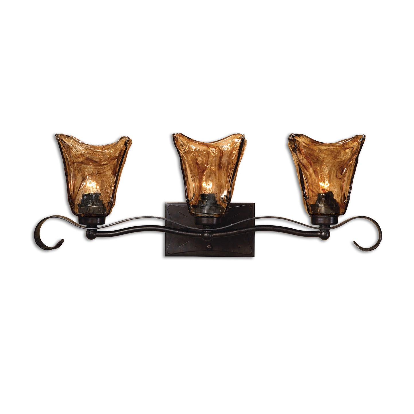 Uttermost 22801 Vetraio 3 Light Bronze Vanity Strip