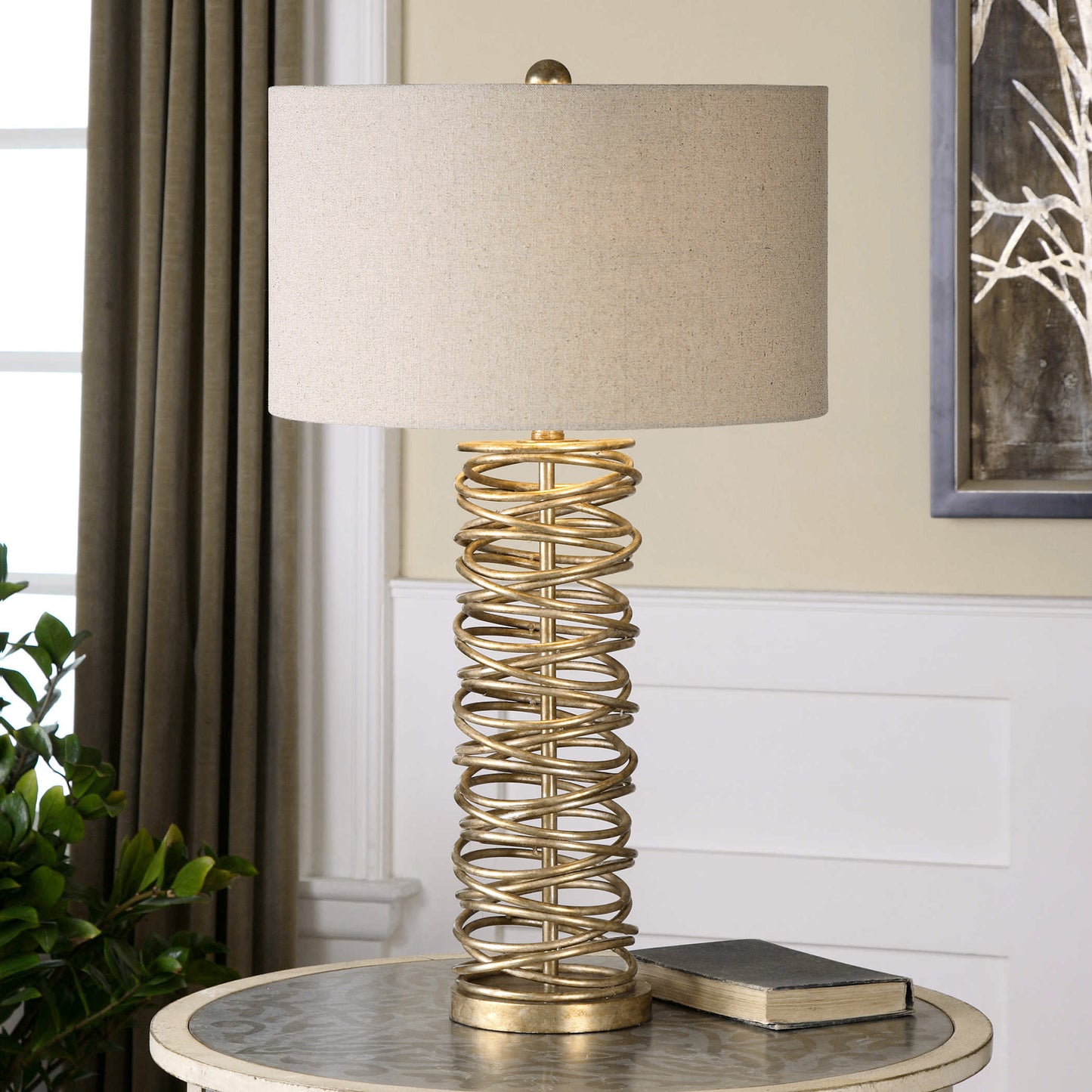 Uttermost 26609-1 Amarey Metal Ring Table Lamp