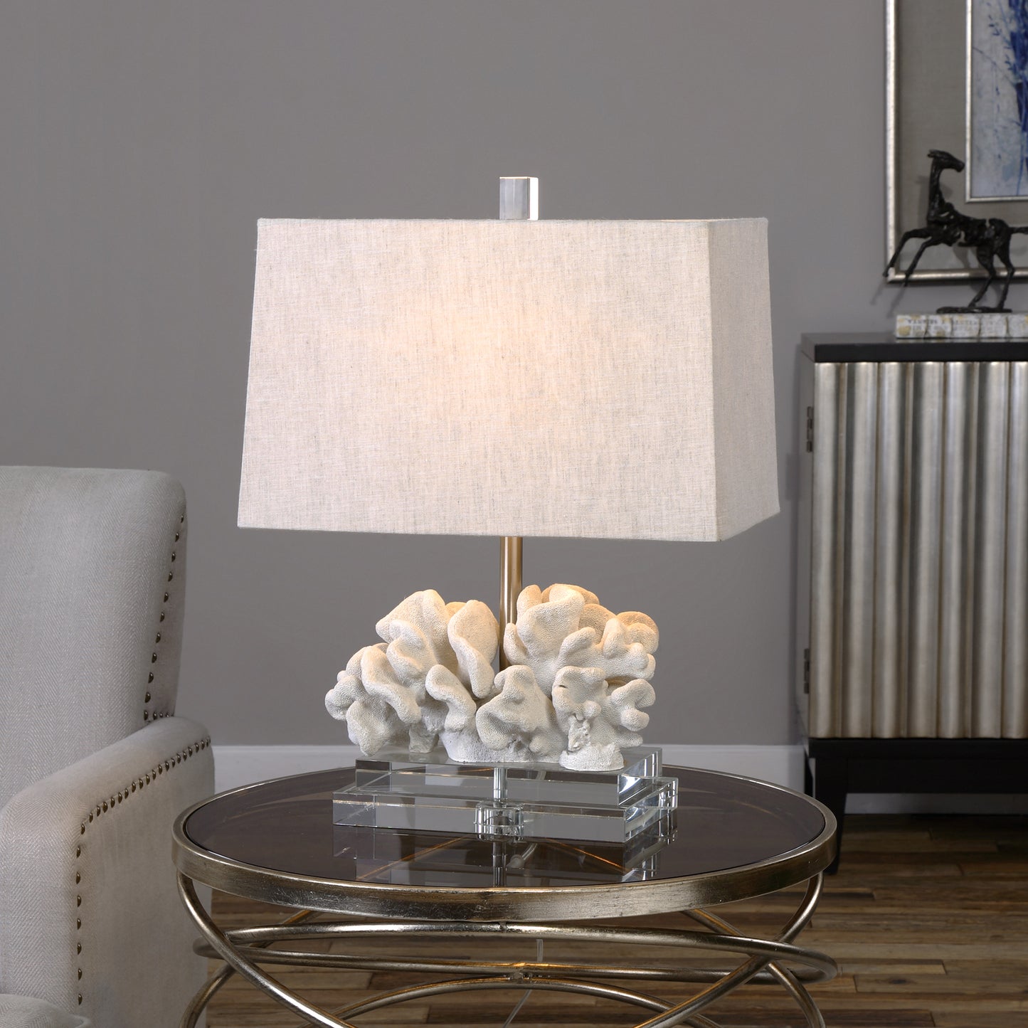 Uttermost 27176-1 Coral Sculpture Table Lamp