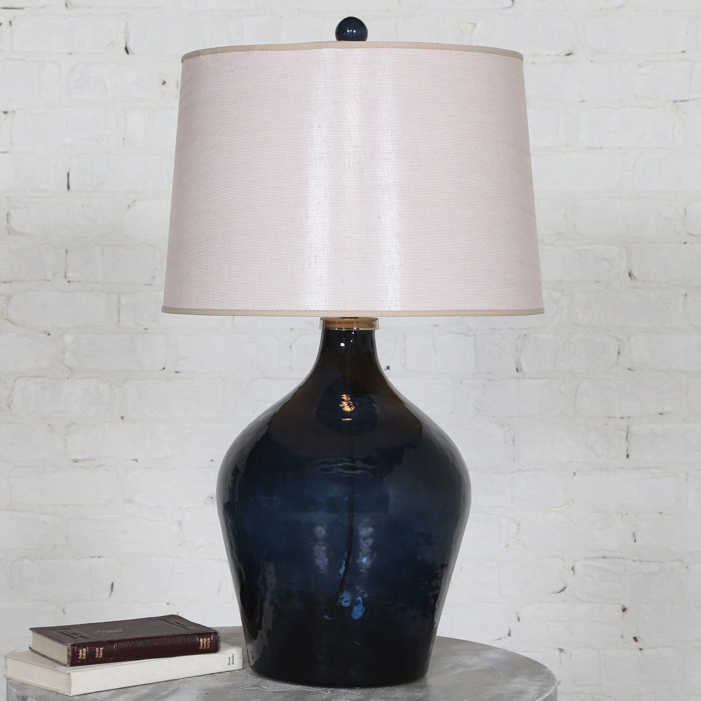 Uttermost 27104 Lamone Blue Glass Lamp