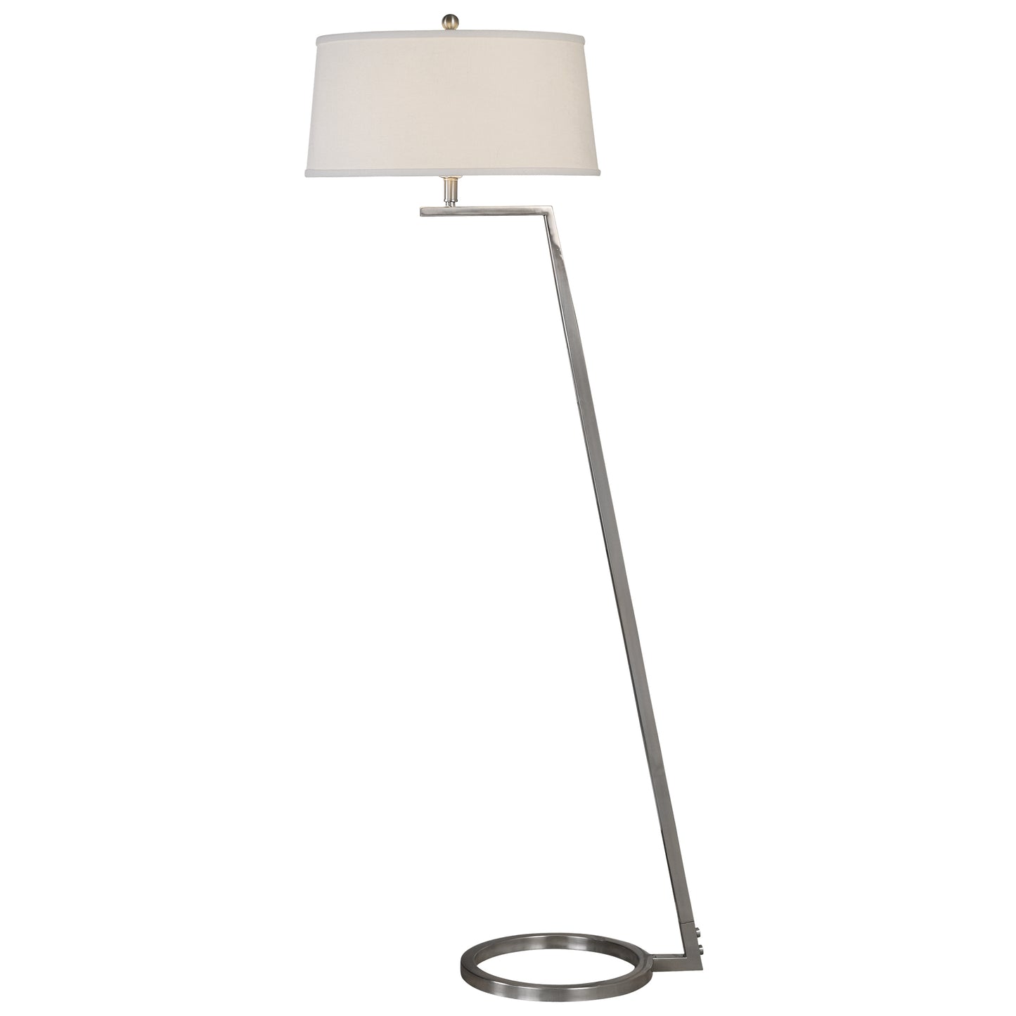 Uttermost 28108 Ordino Modern Nickel Floor Lamp