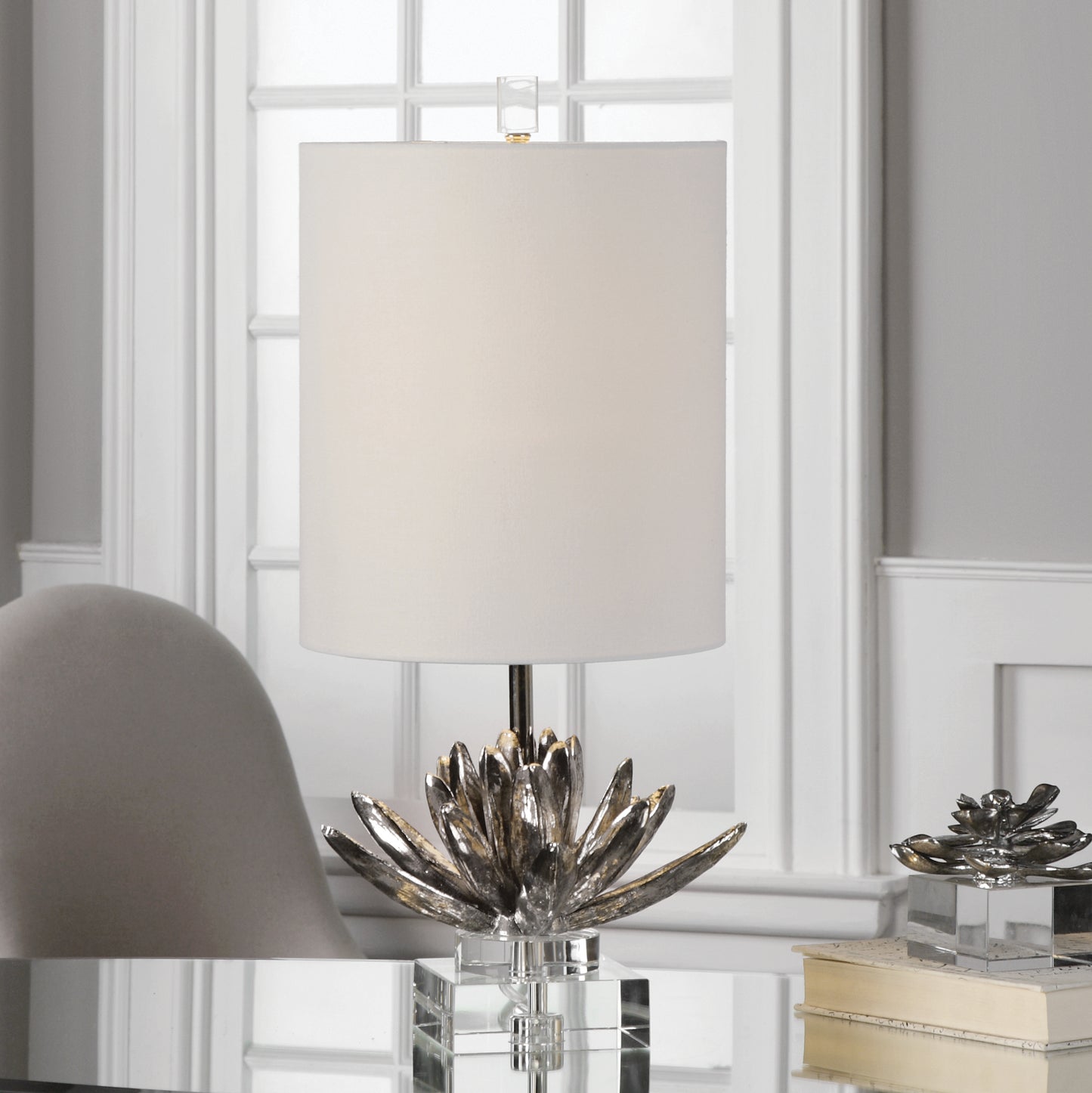 Uttermost 29256-1 Silver Lotus Accent Lamp