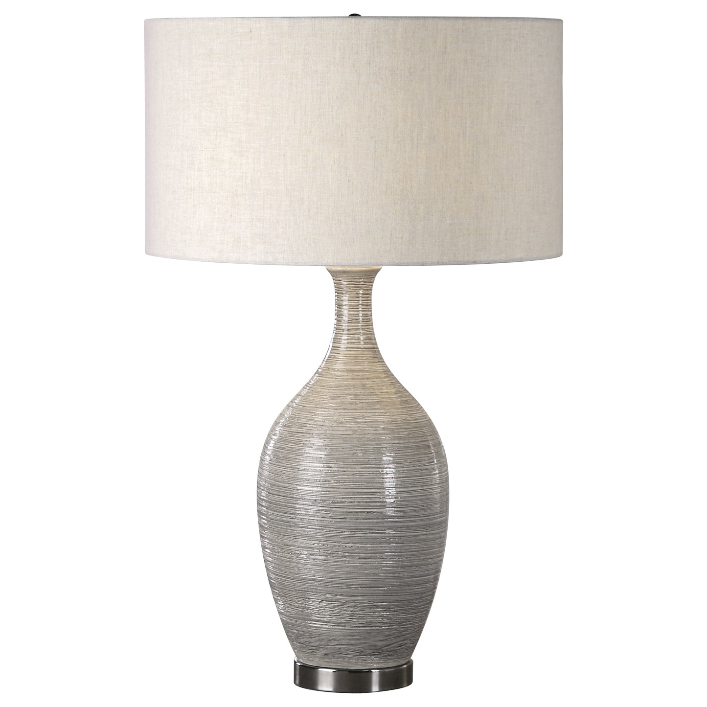 Uttermost 27518 Dinah Gray Textured Table Lamp