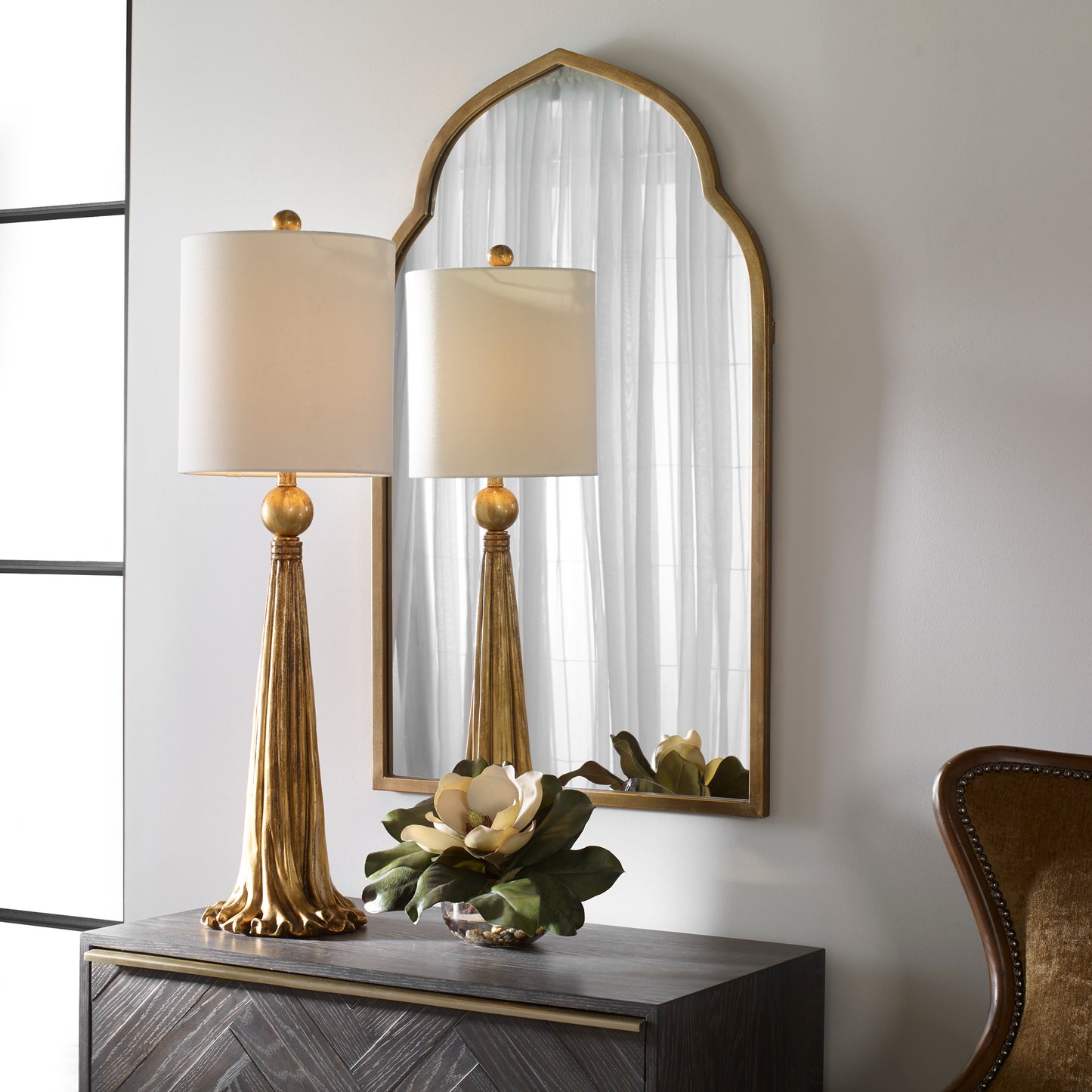 Uttermost 29382-1 Paravani Metallic Gold Lamp