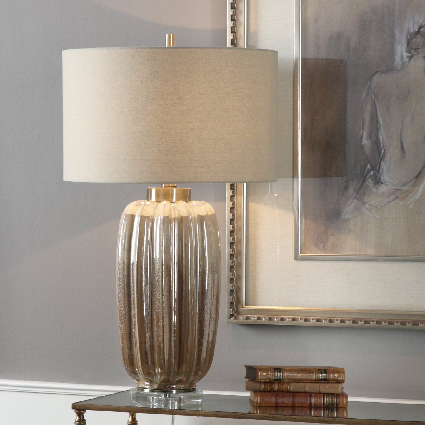 Uttermost 27556-1 Gistova Gold Table Lamp