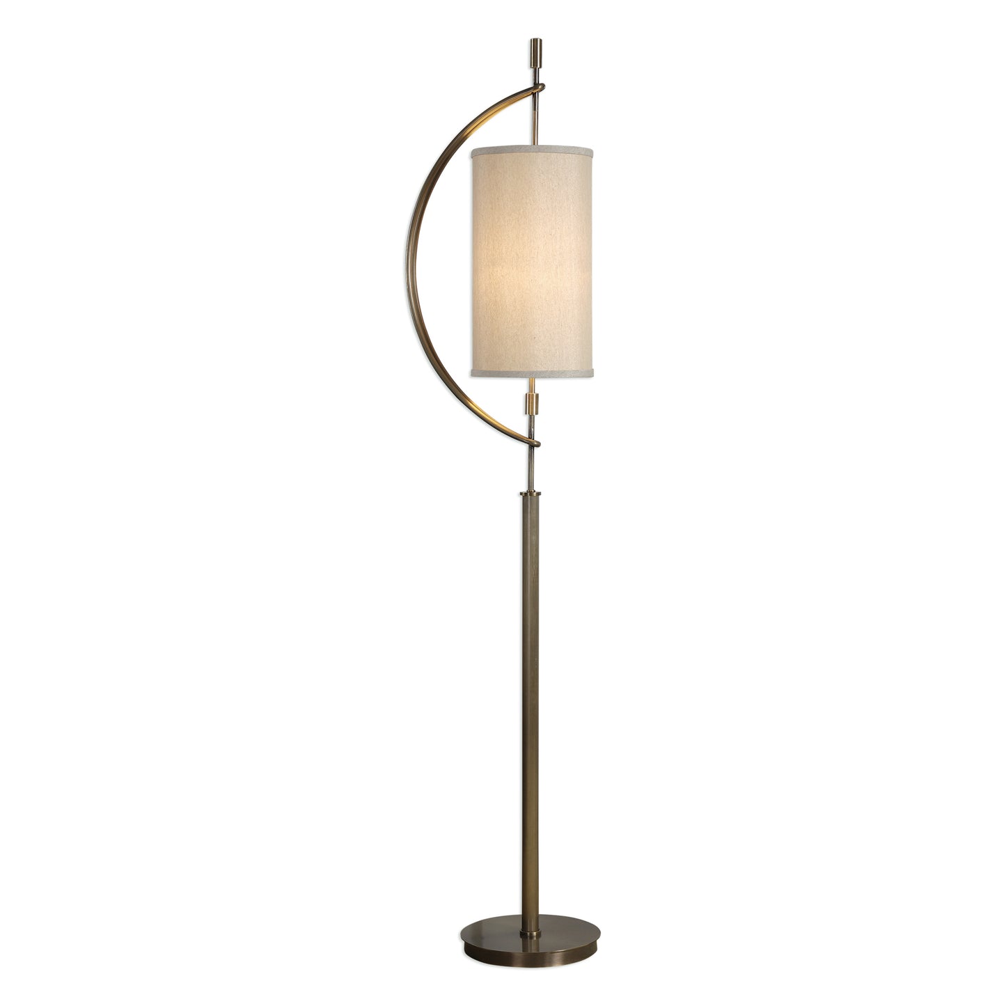 Uttermost 28151-1 Balaour Antique Brass Floor Lamp