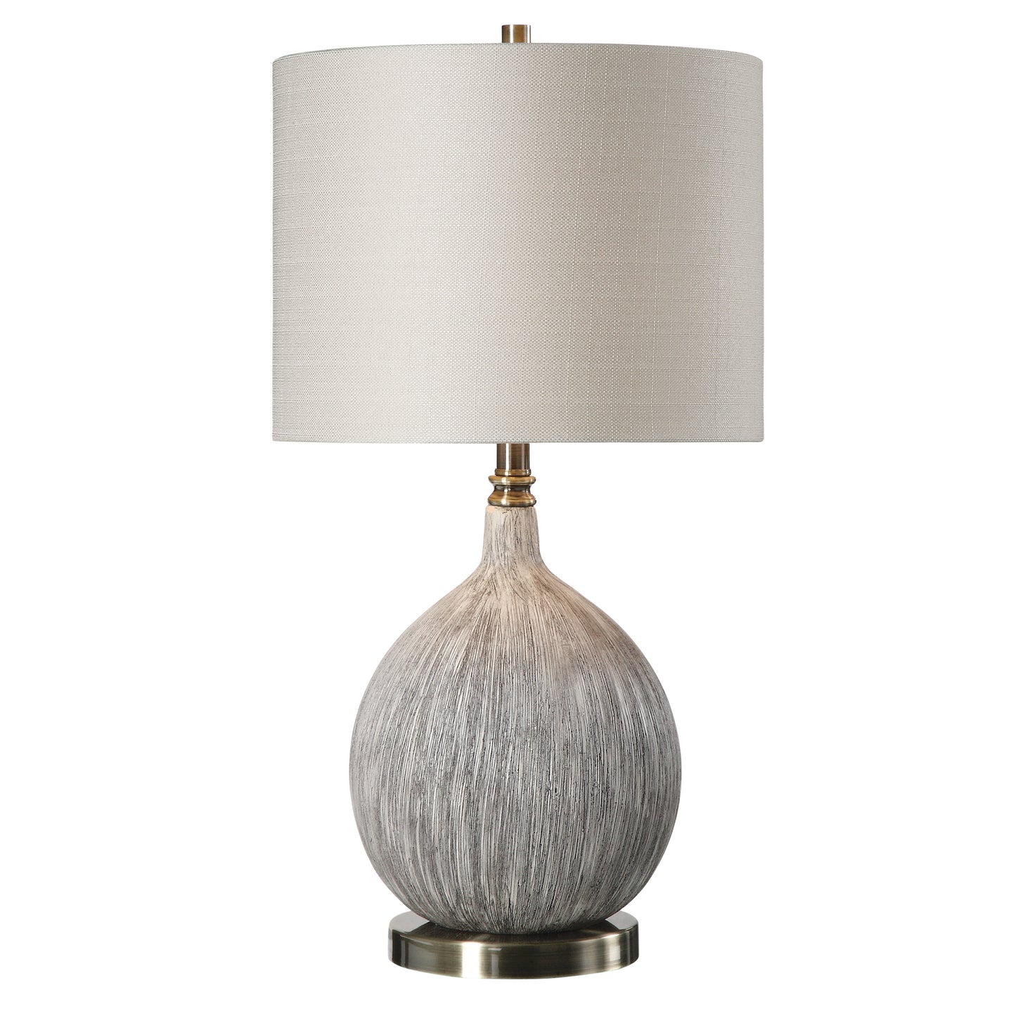 Uttermost 27715-1 Hedera Textured Ivory Table Lamp