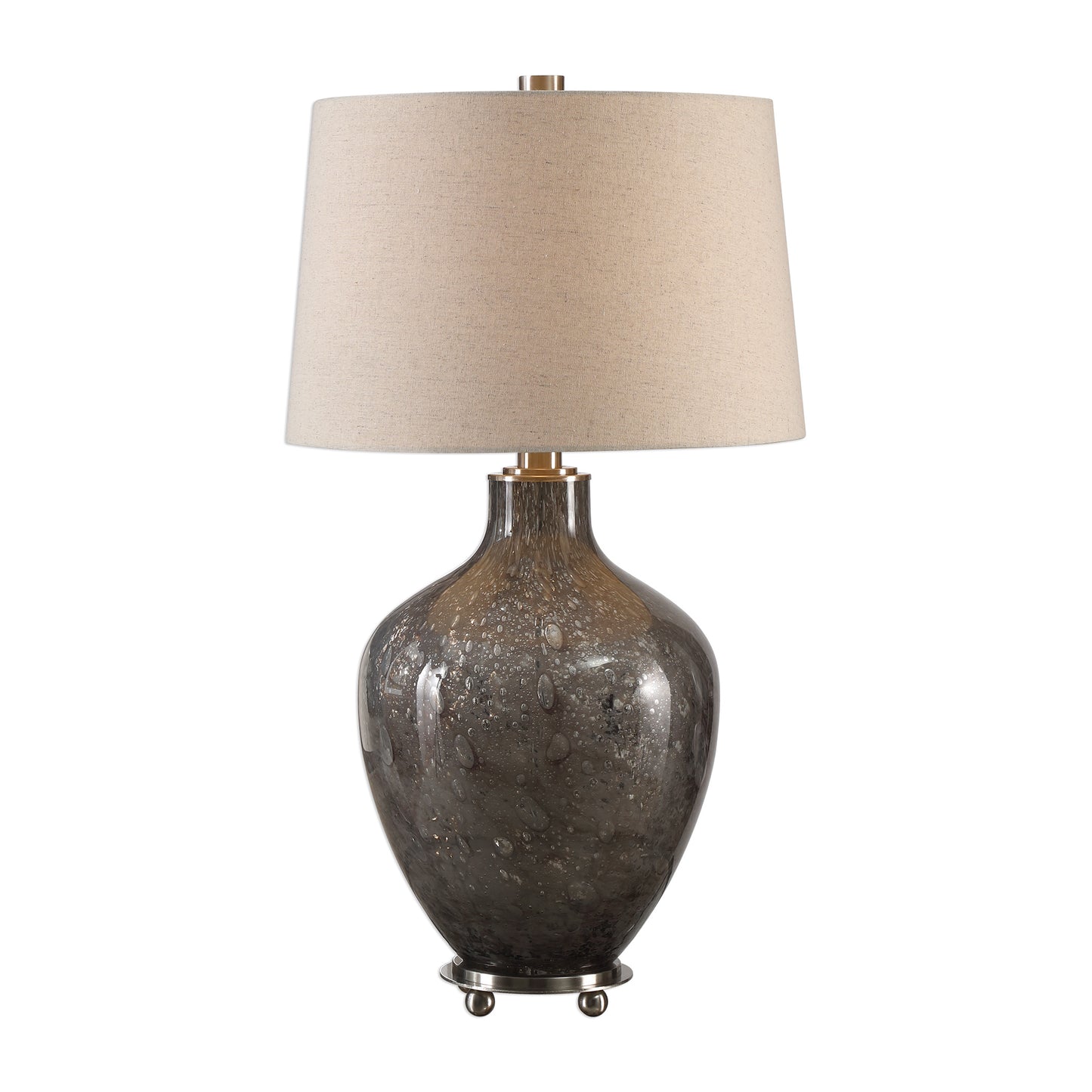 Uttermost 27802 Adria Transparent Gray Glass Lamp
