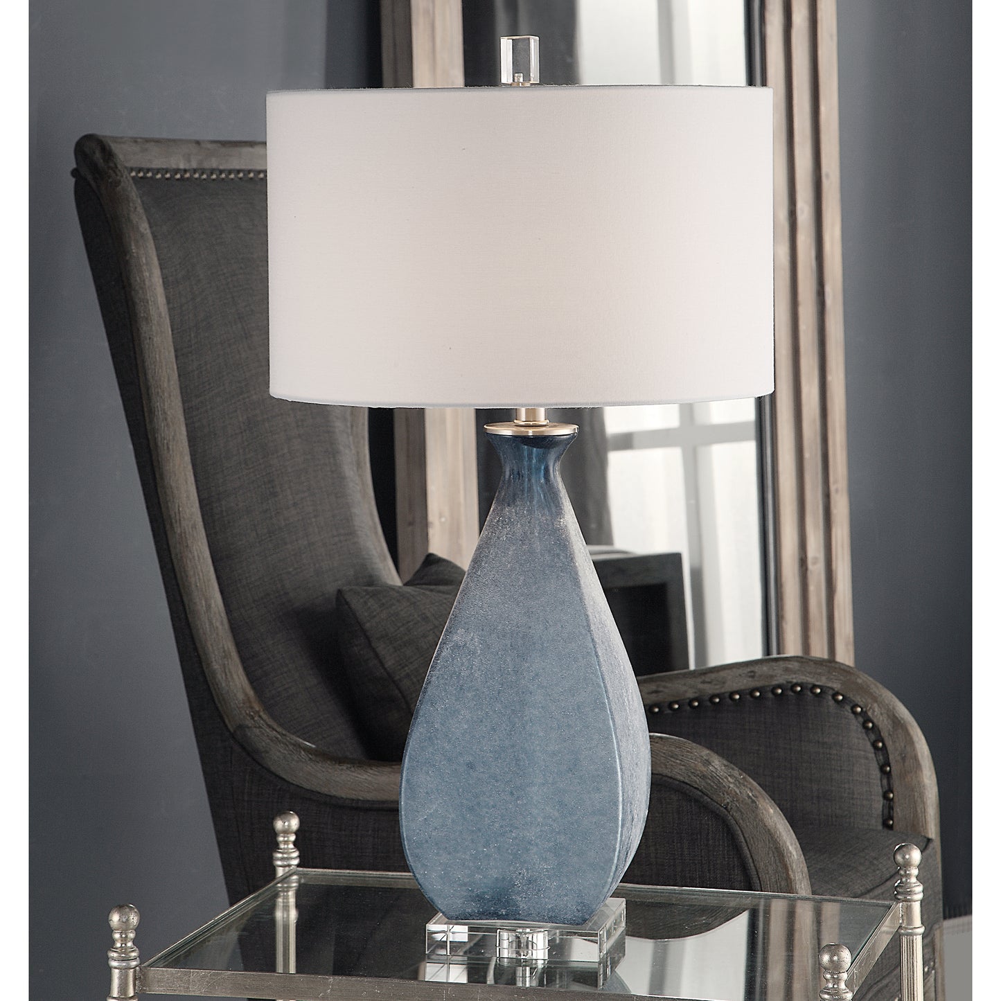 Uttermost 27823 Atlantica Ocean Blue Lamp