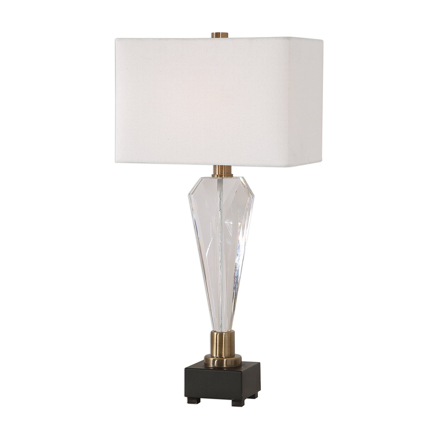 Uttermost 27904-1 Cora Geometric Crystal Table Lamp