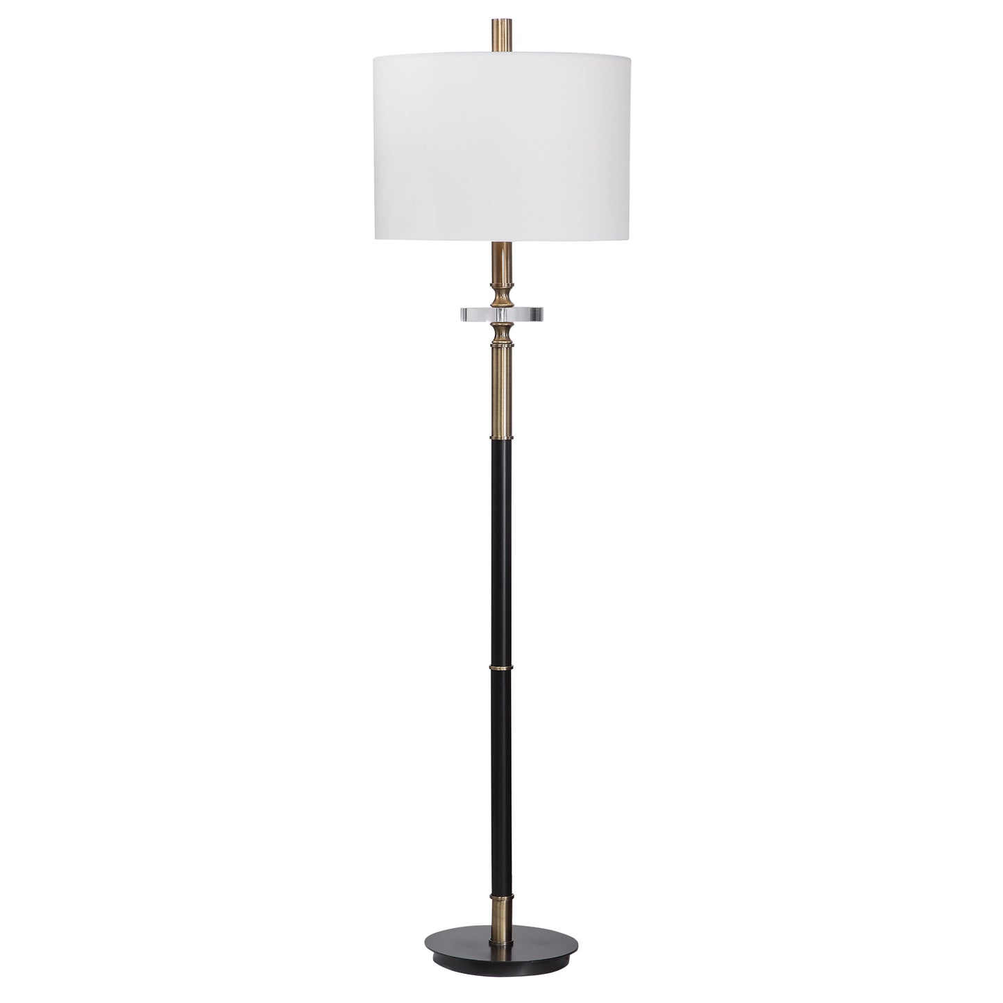 Uttermost 28196-1 Maud Aged Black Floor Lamp