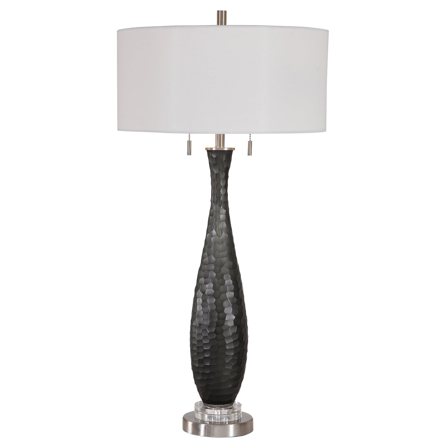 Uttermost 26373 Jothan Frosted Black Table Lamp