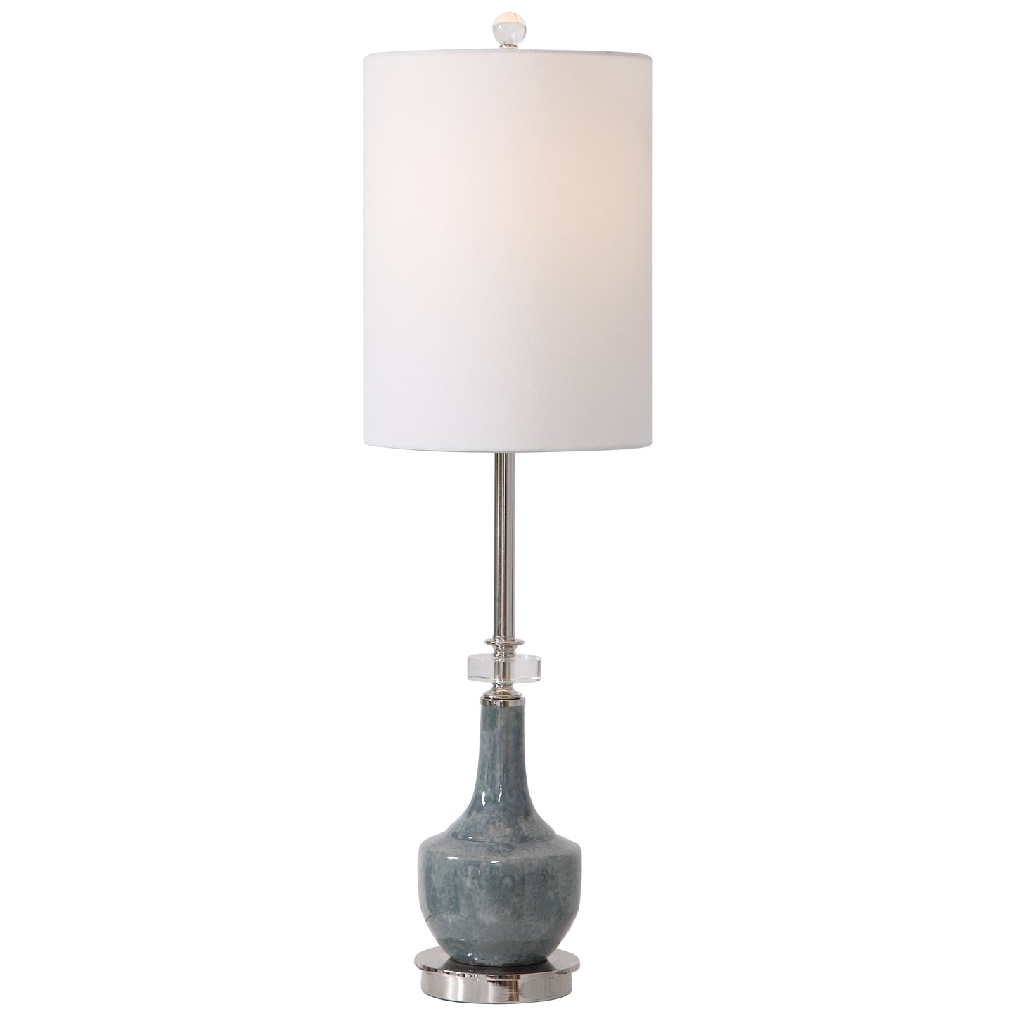 Uttermost 29698-1 Piers Mottled Blue Buffet Lamp