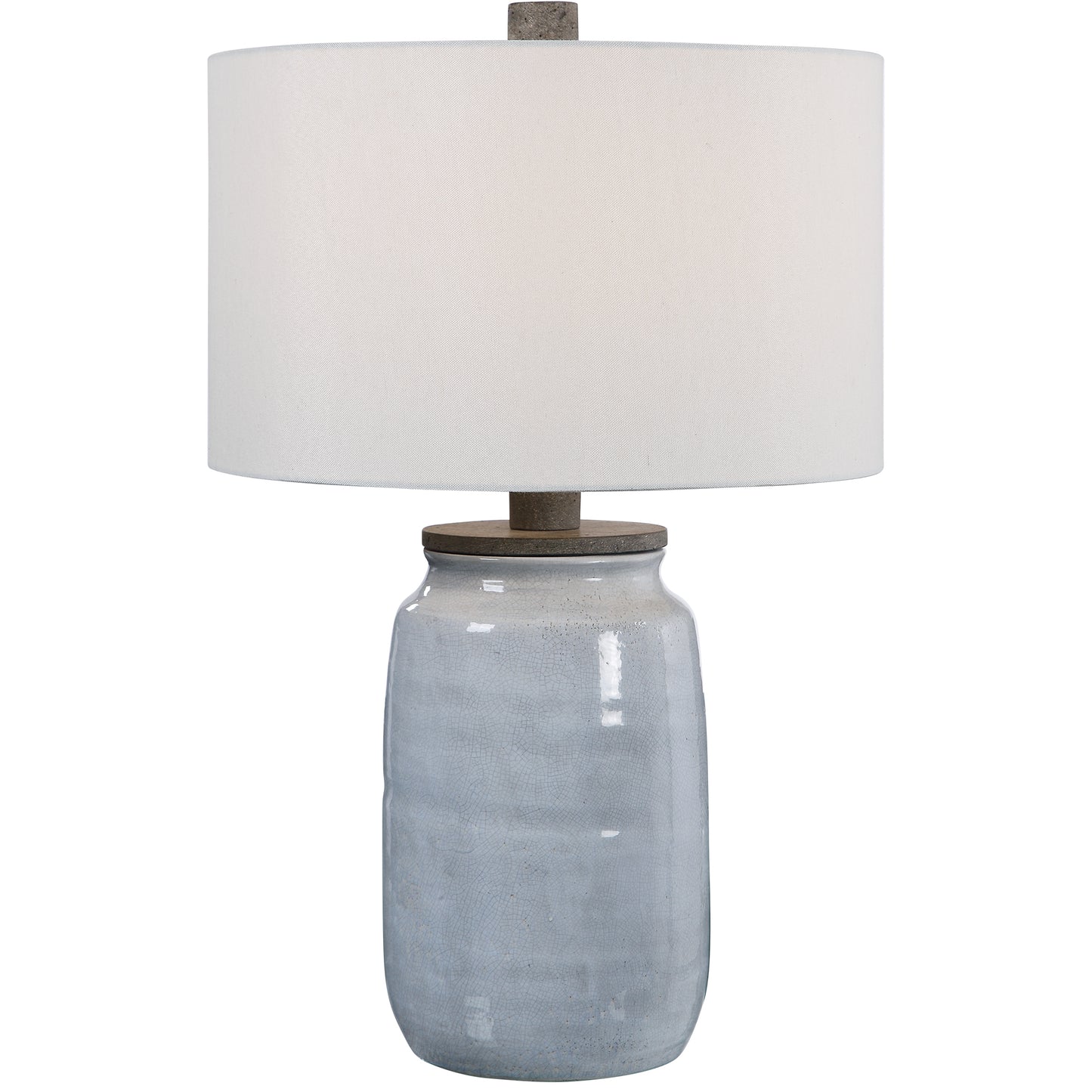 Uttermost 28266-1 Dimitri Light Blue Table Lamp