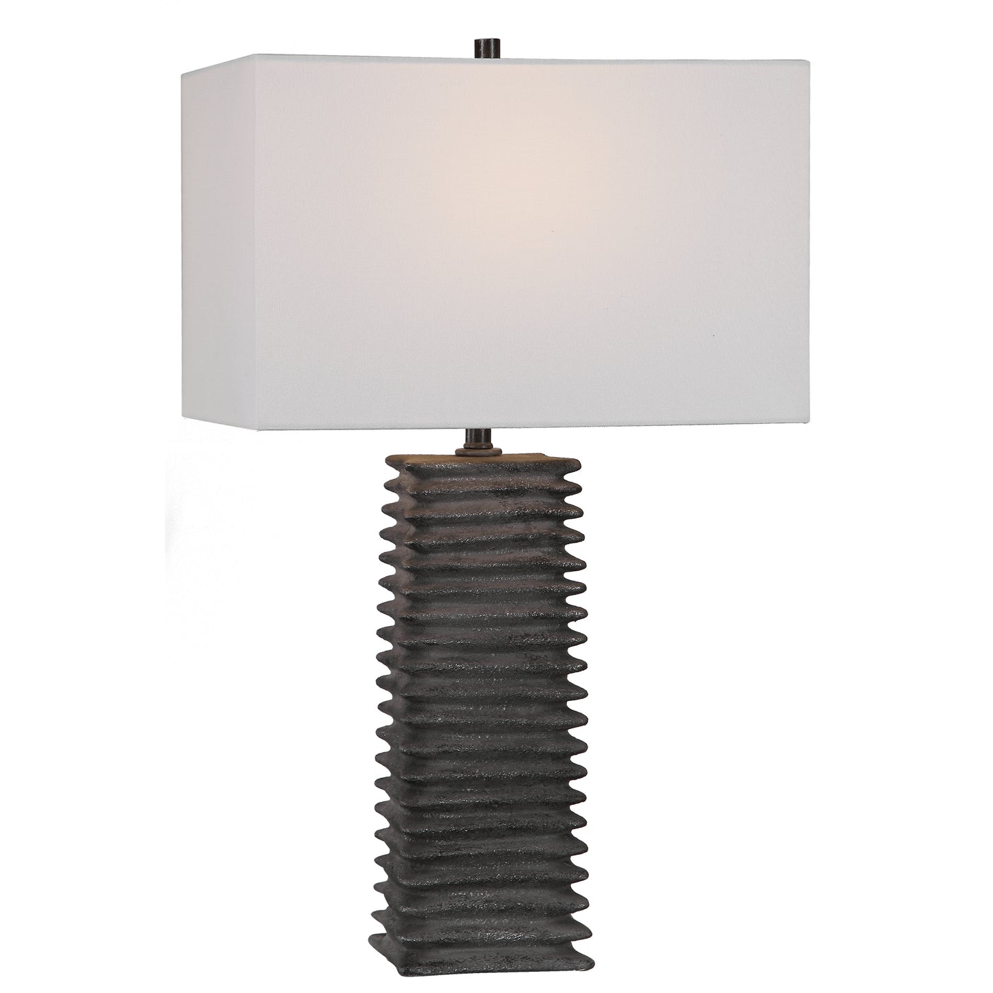 Uttermost 29737 Sanderson Metallic Charcoal Table Lamp
