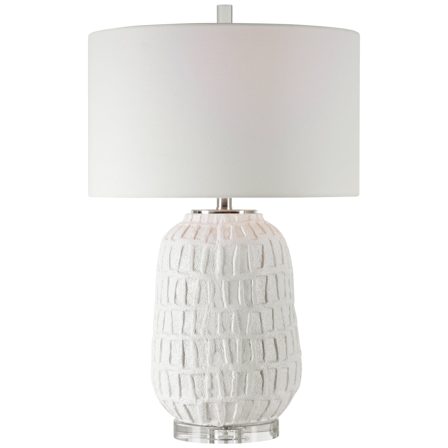 Uttermost 28283-1 Caelina Textured White Table Lamp