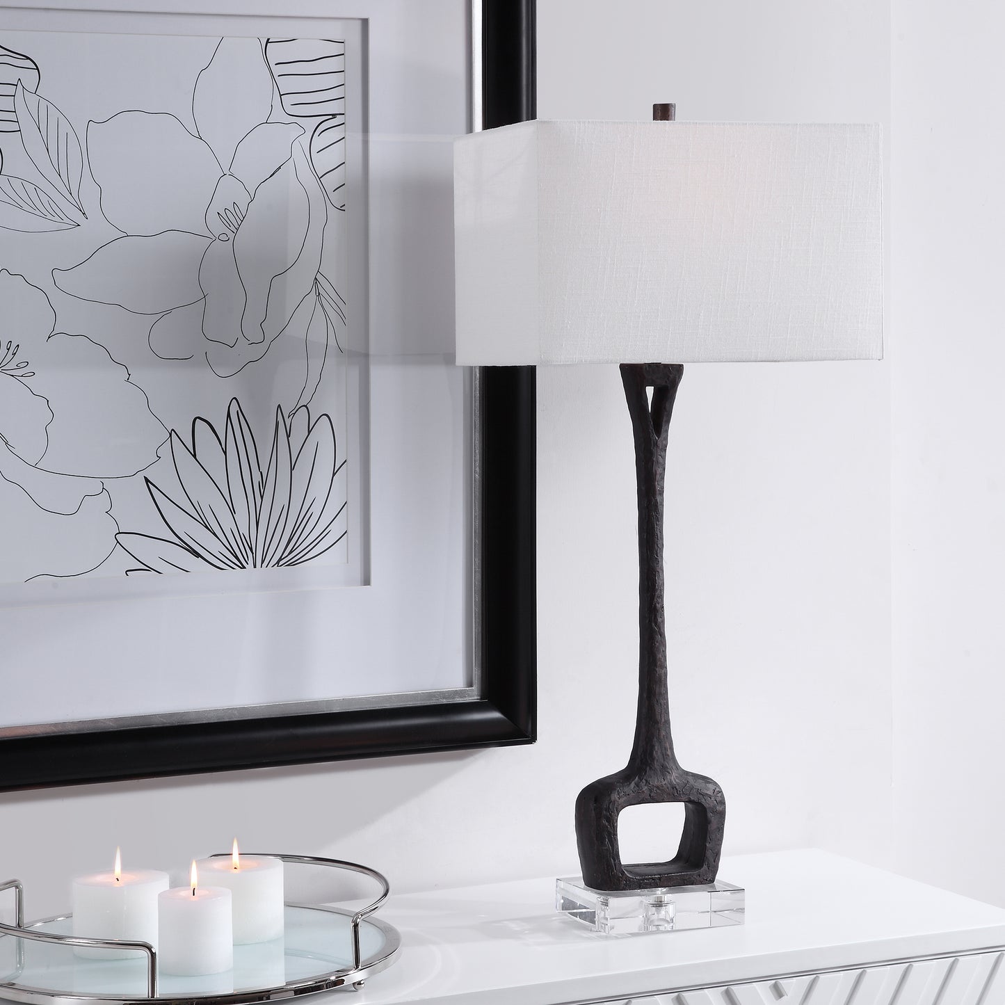 Uttermost 28297 Darbie Iron Table Lamp