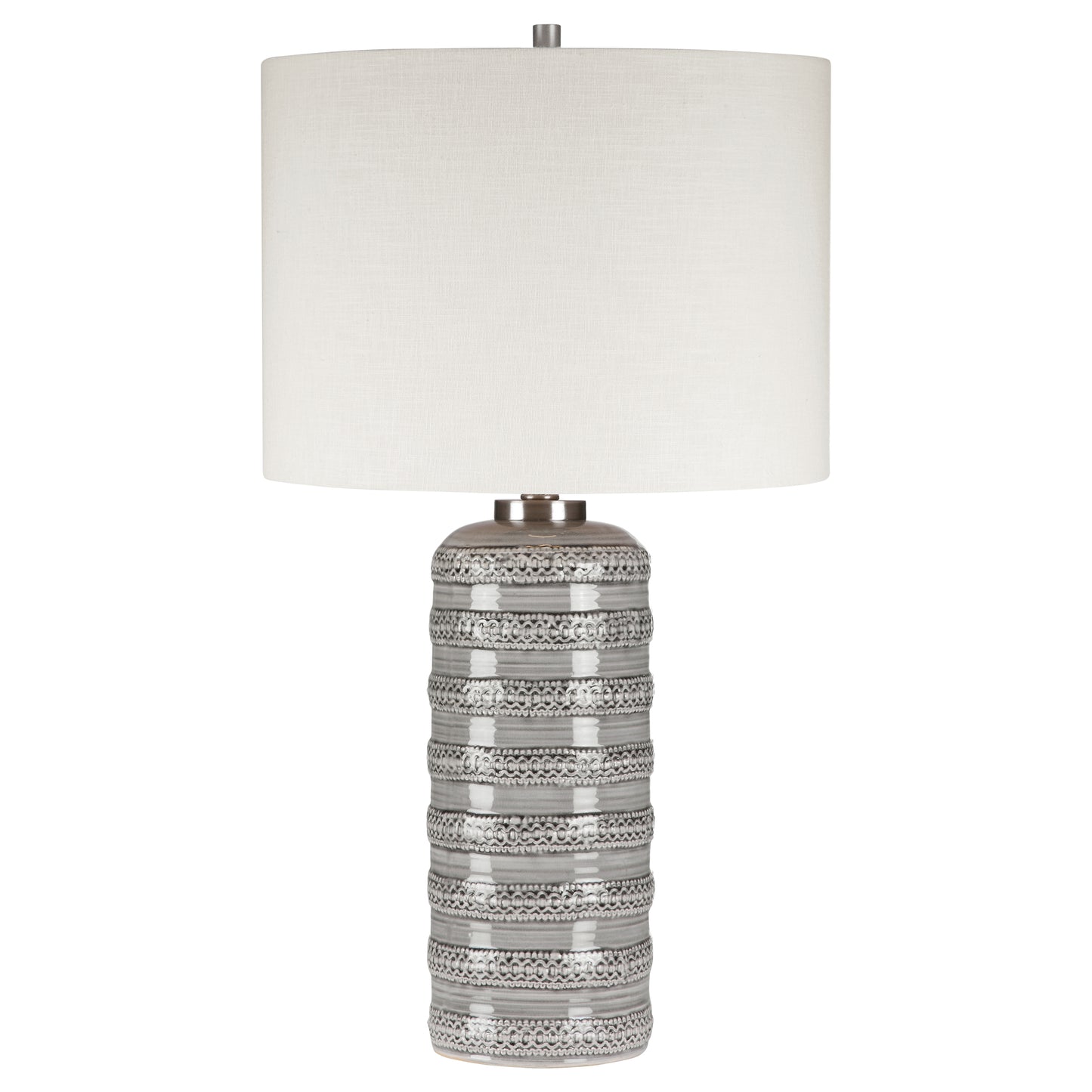 Uttermost 28354-1 Alenon Light Gray Table Lamp