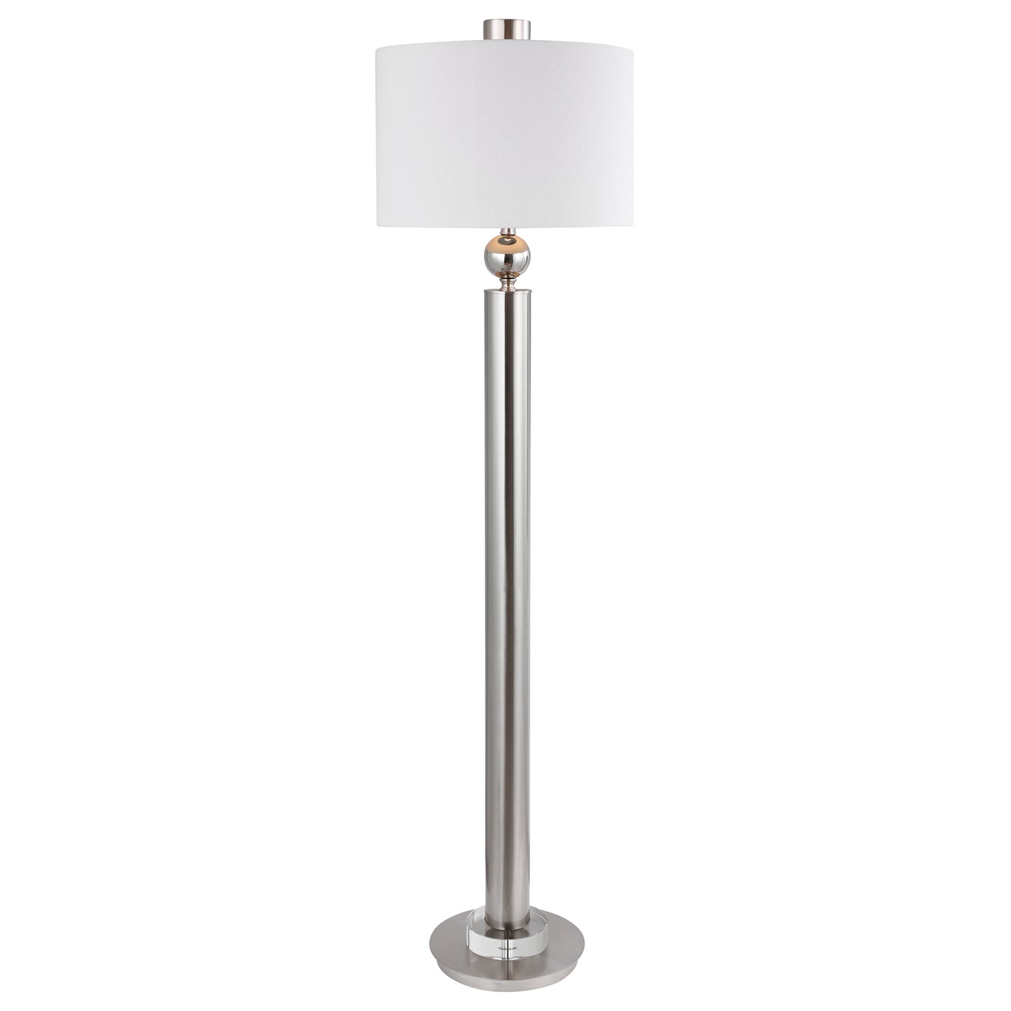 Uttermost 28345 Silverton Brushed Nickel Floor Lamp