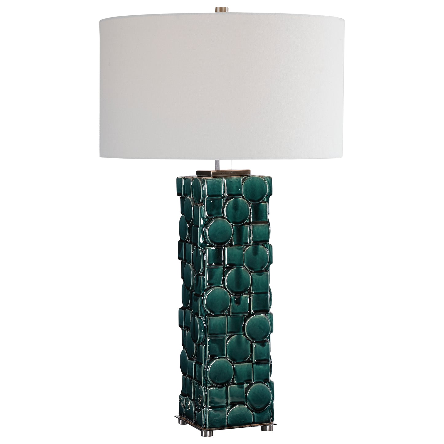 Uttermost 28385 Geometry Green Table Lamp
