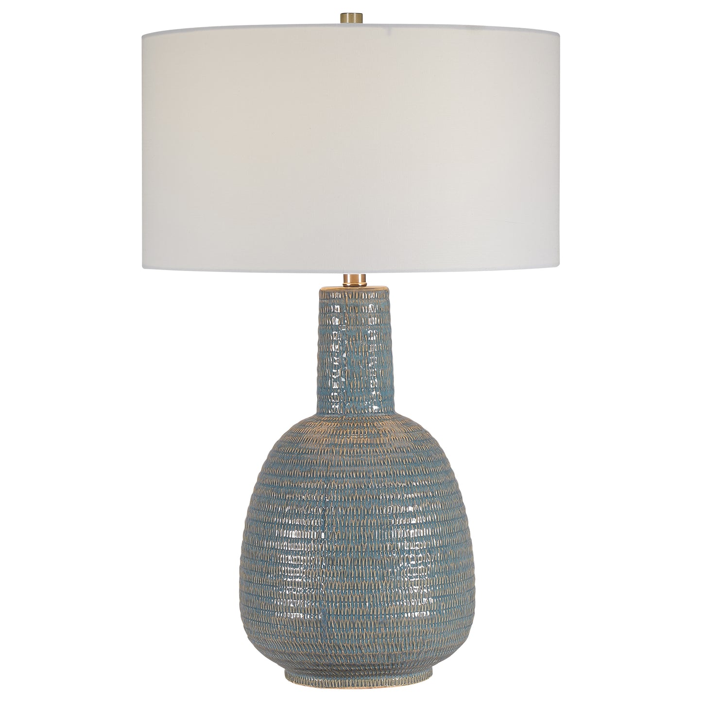 Uttermost 28384-1 Delta Light Aqua Table Lamp