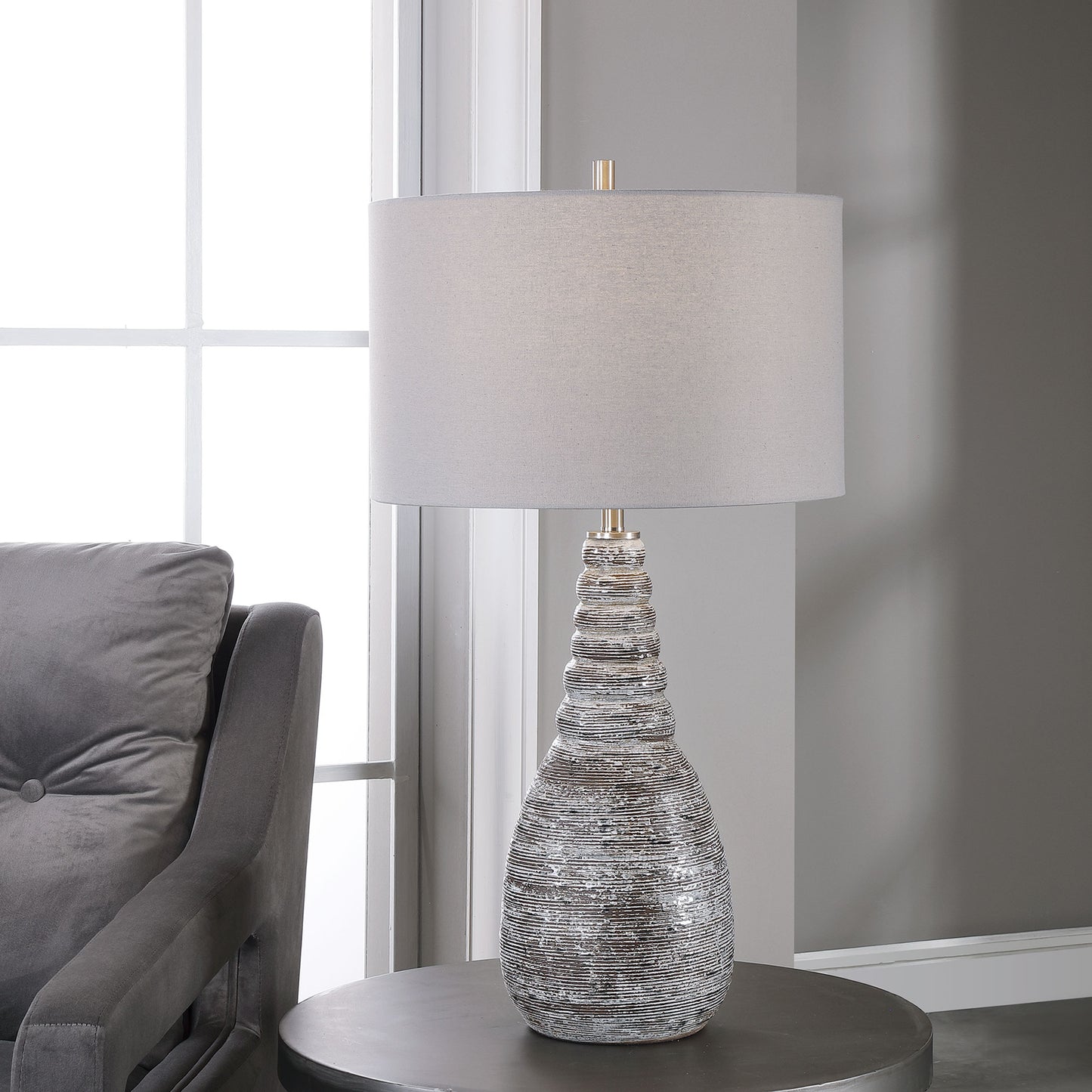 Uttermost 28393-1 Arapahoe Rust Brown Table Lamp
