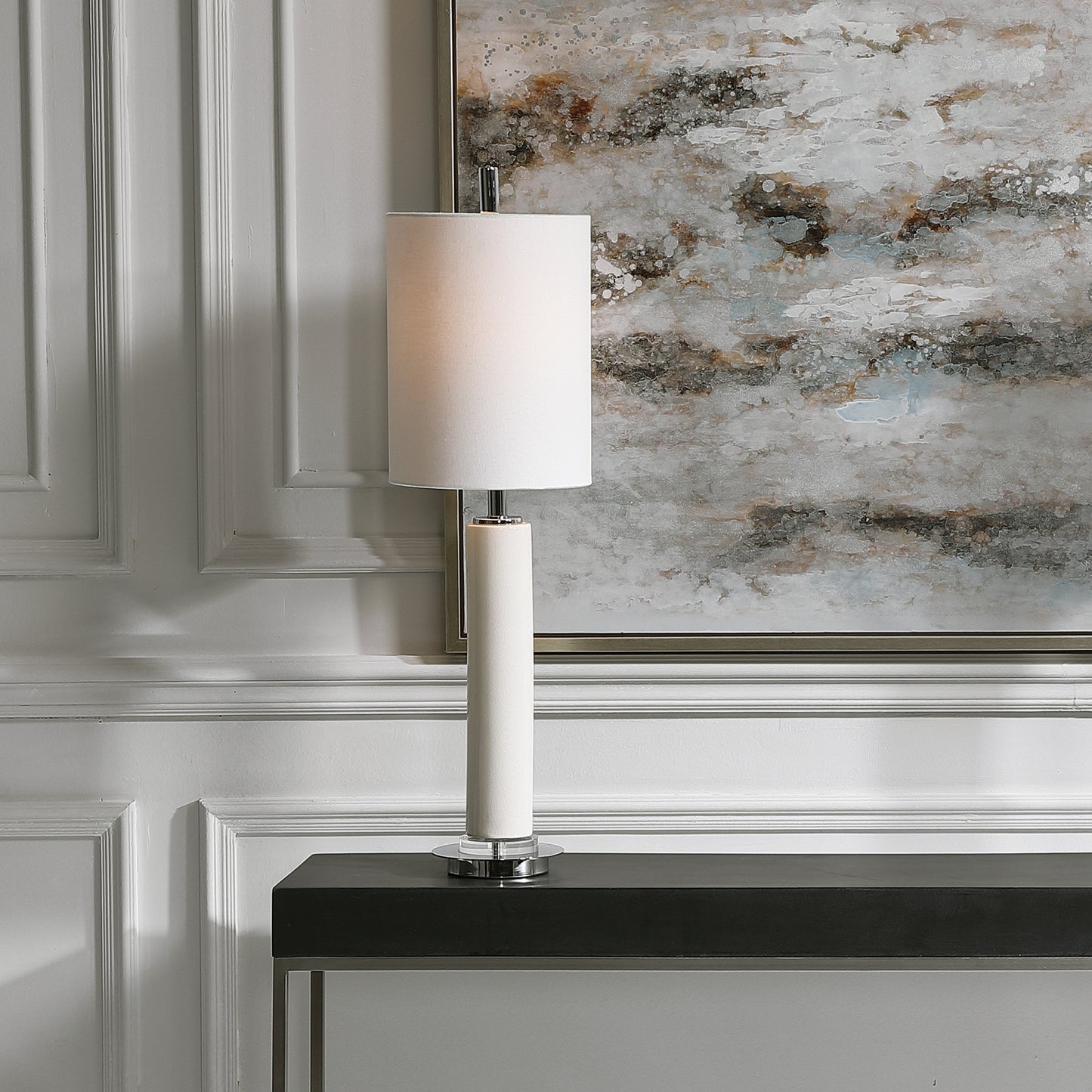 Uttermost 29789-1 Windsor Ivory Crackle Buffet Lamp