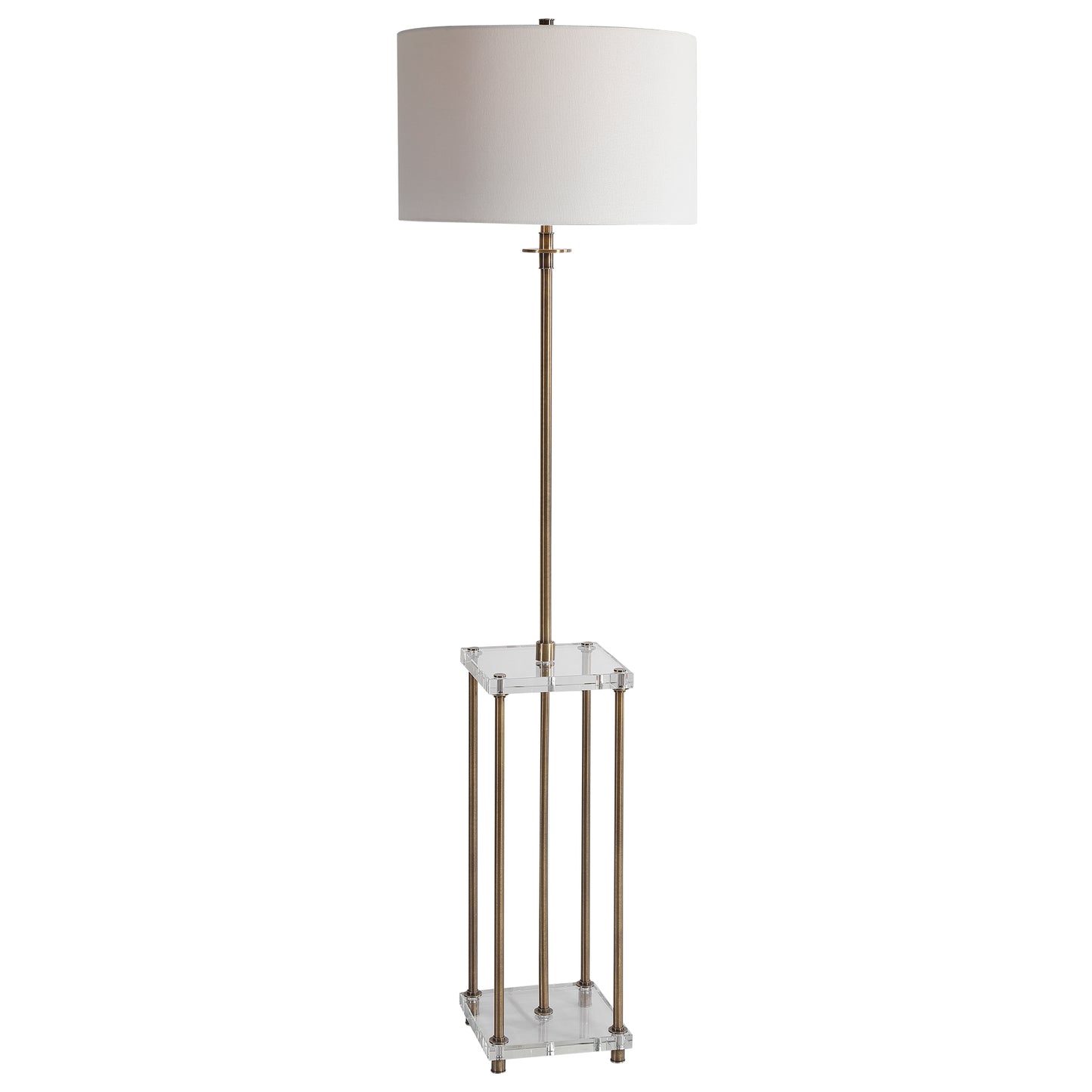 Uttermost 28415 Palladian Antique Brass Floor Lamp