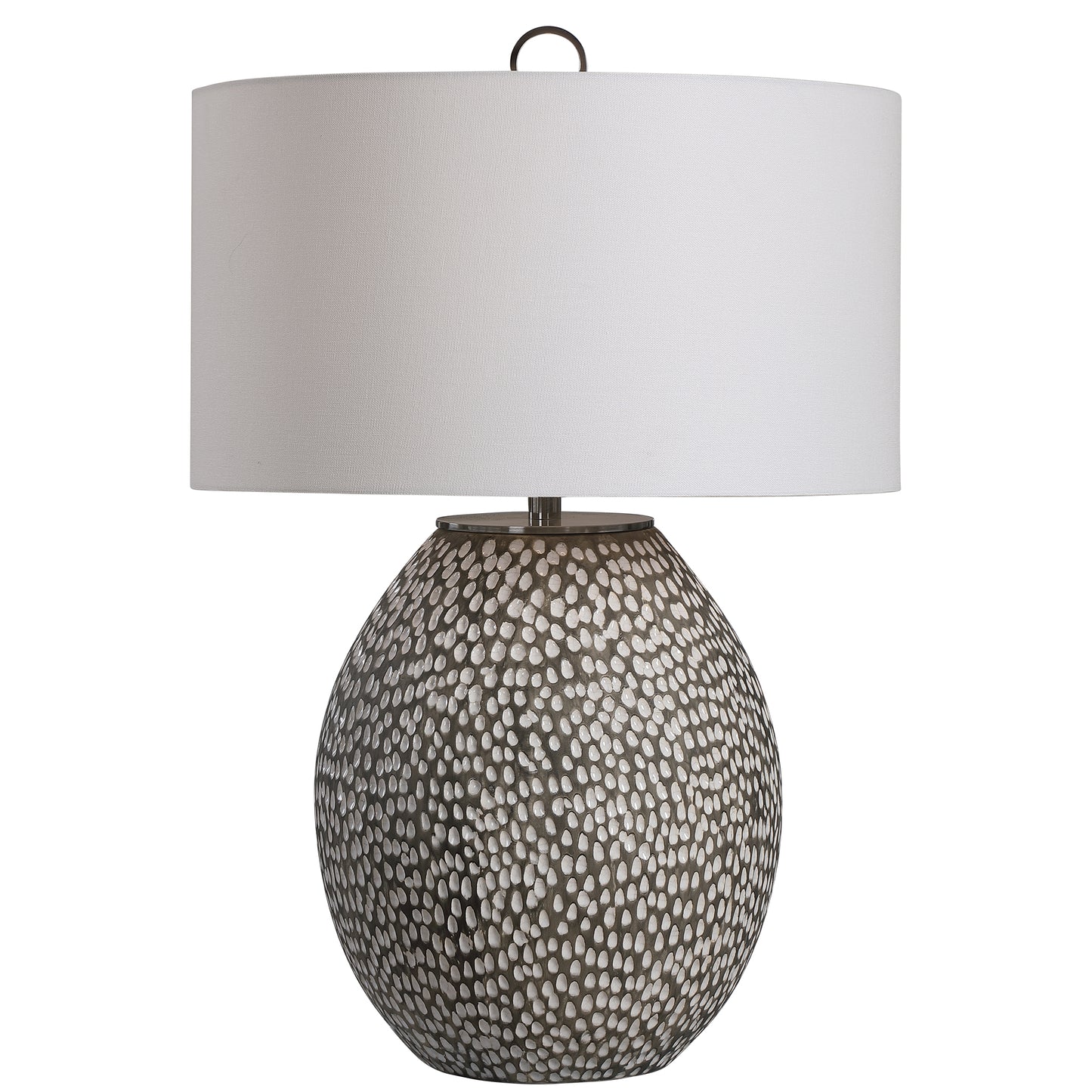 Uttermost 28448-1 Cyprien Gray White Table Lamp