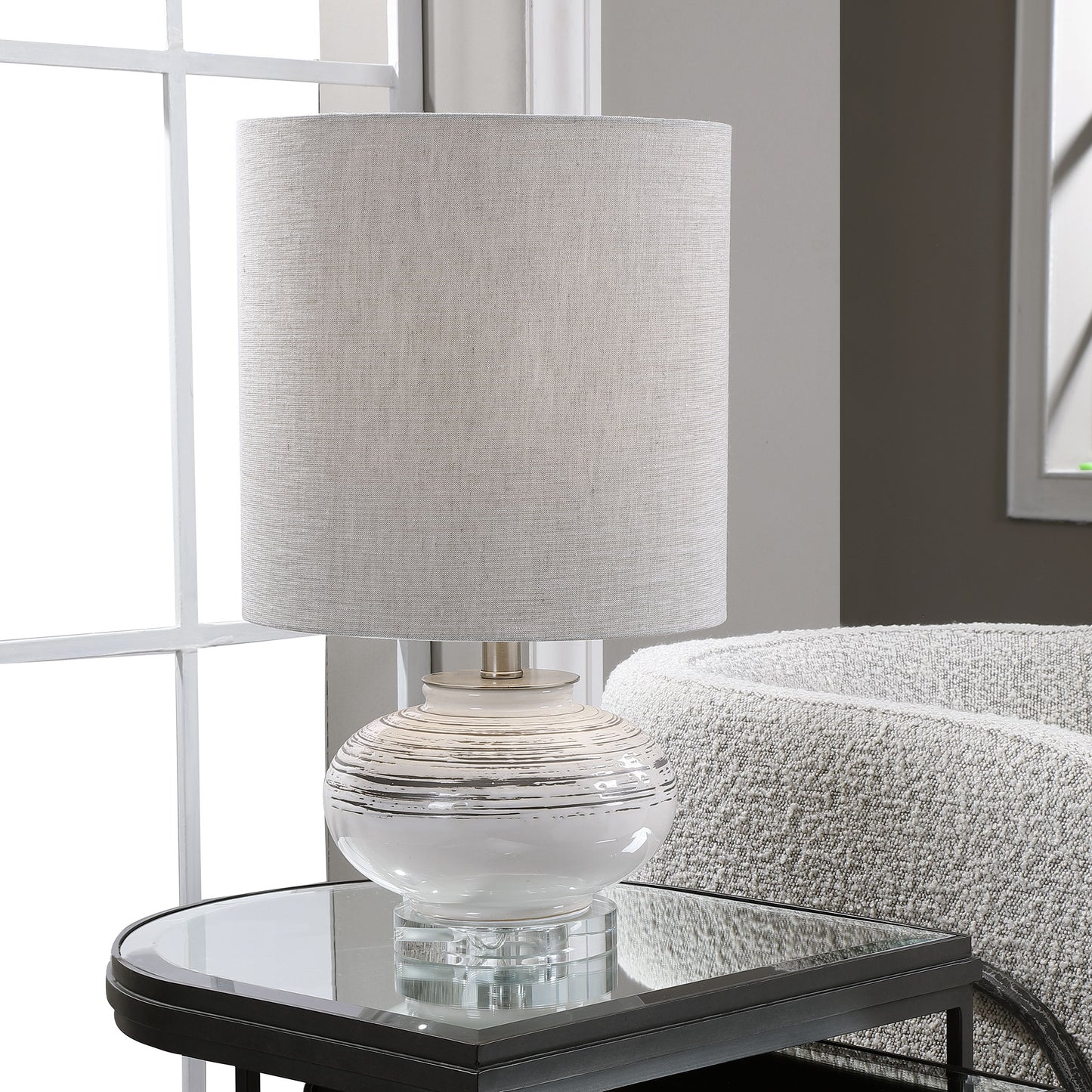 Uttermost 28443-1 Lenta Off-White Accent Lamp