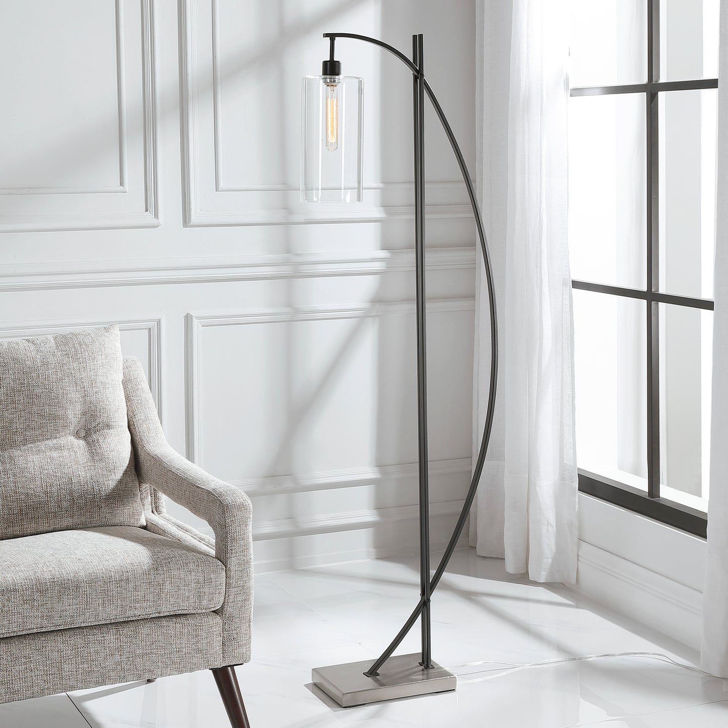 Uttermost 28423-1 Gateway Modern Floor Lamp