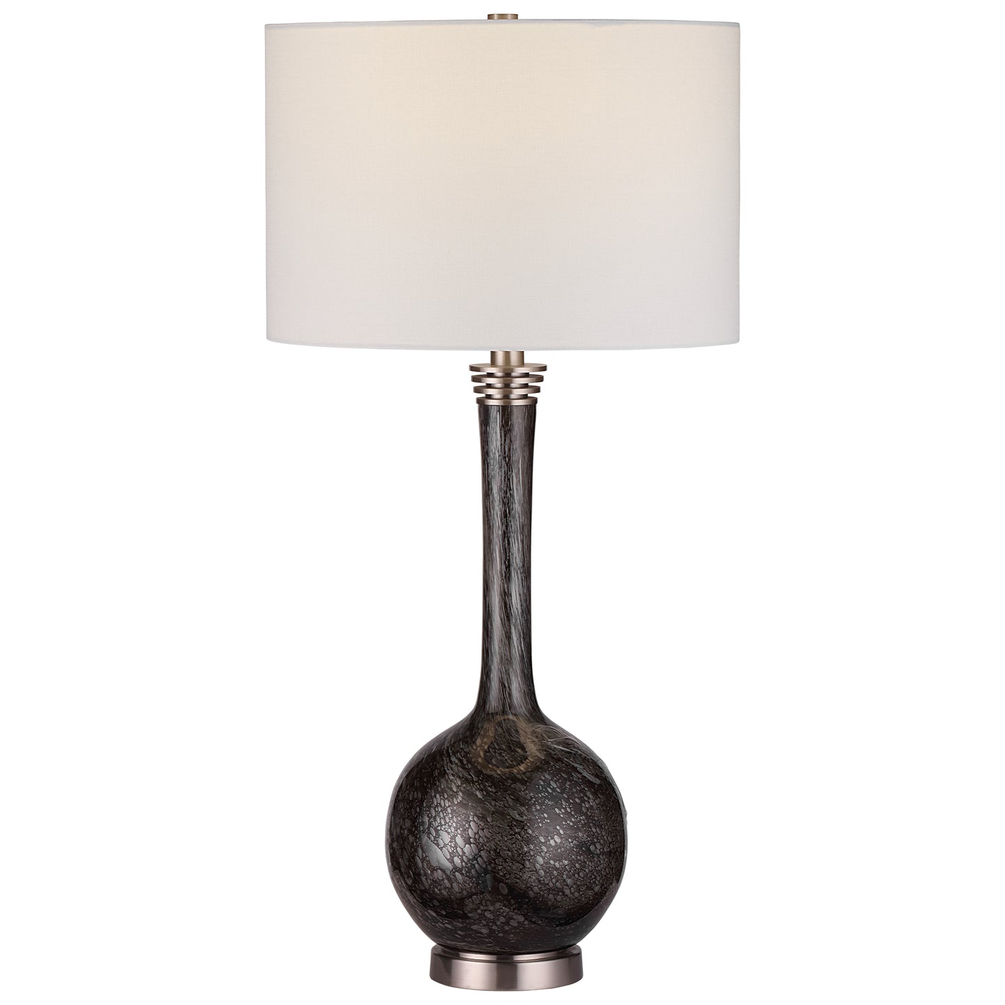 Uttermost 28485 Cosmos Charcoal Glass Table Lamp