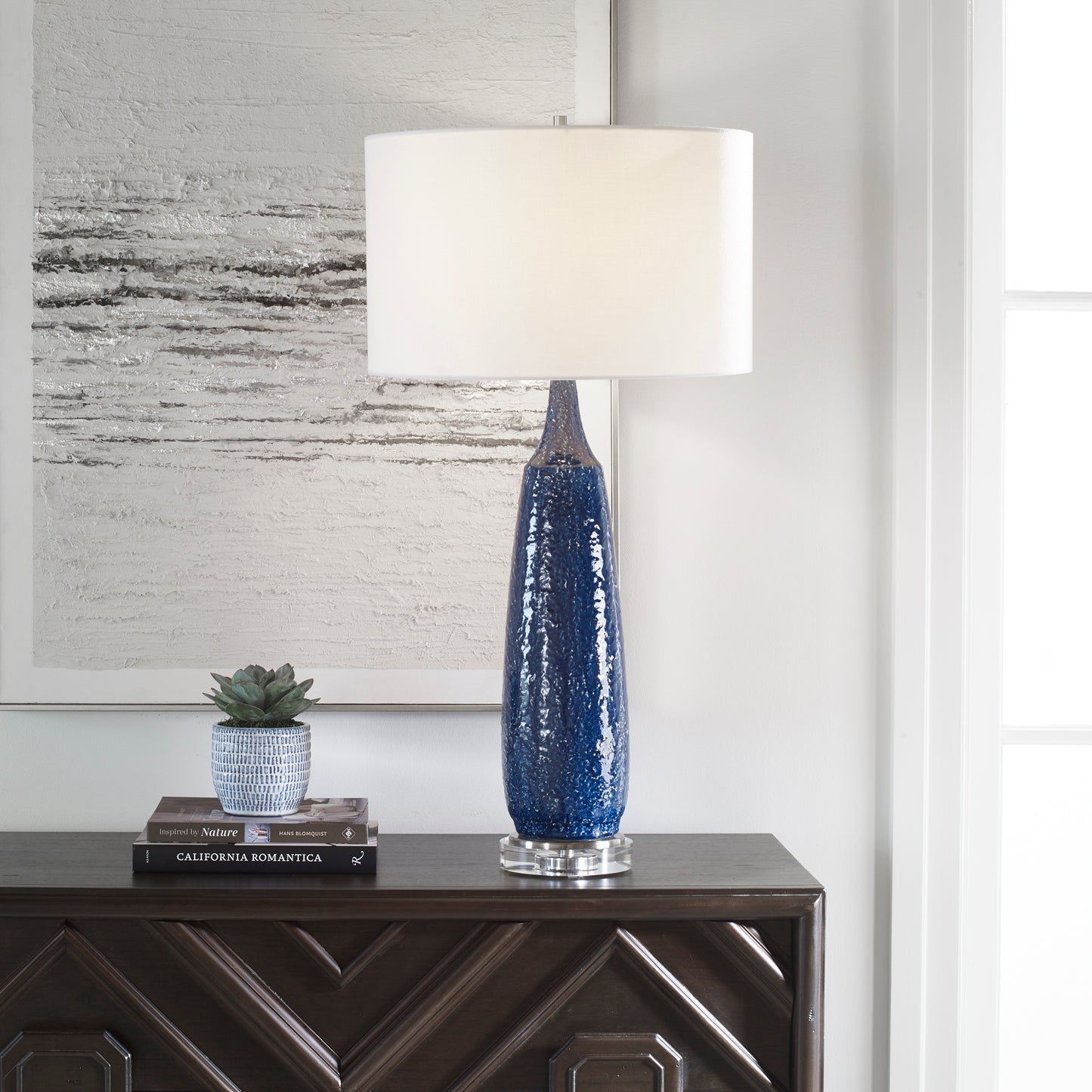 Uttermost 29999 Newport Cobalt Blue Table Lamp