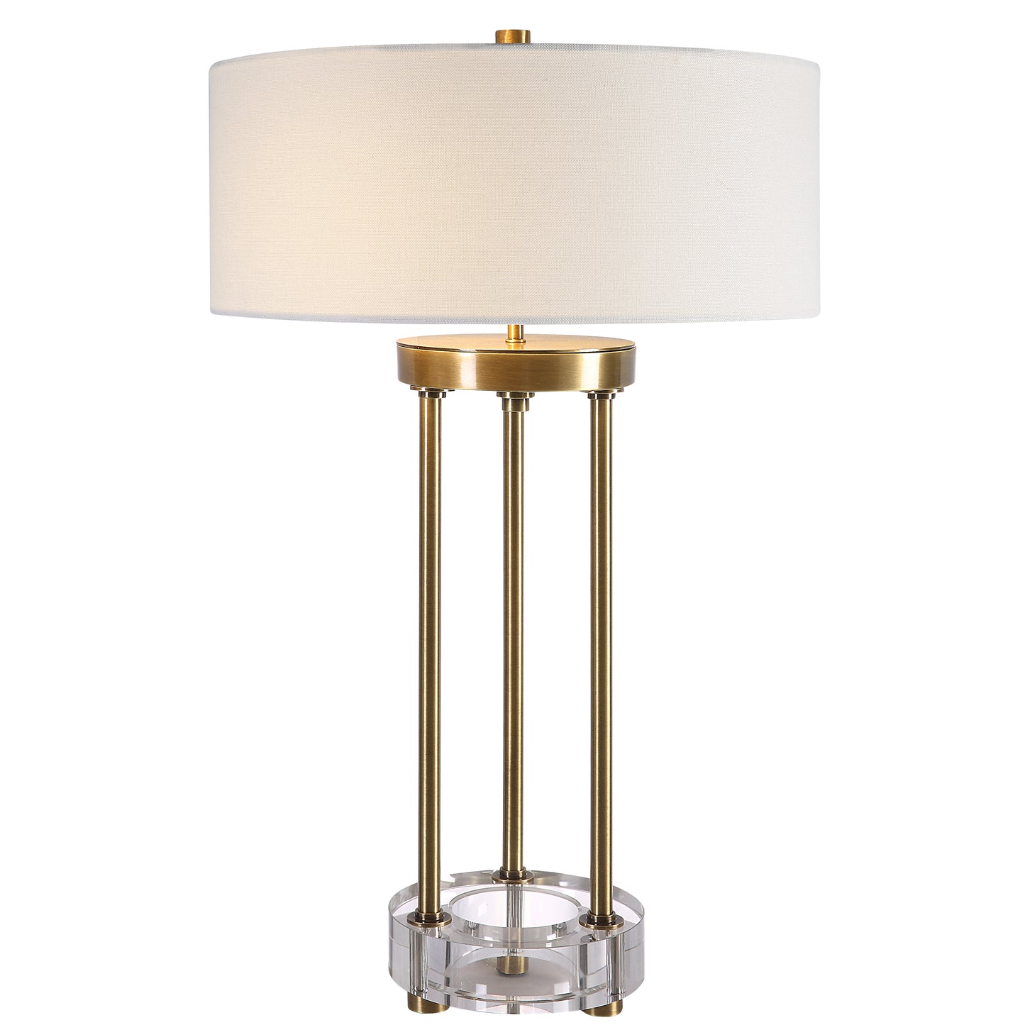 Uttermost 30013-1 Pantheon Brass Rod Table Lamp