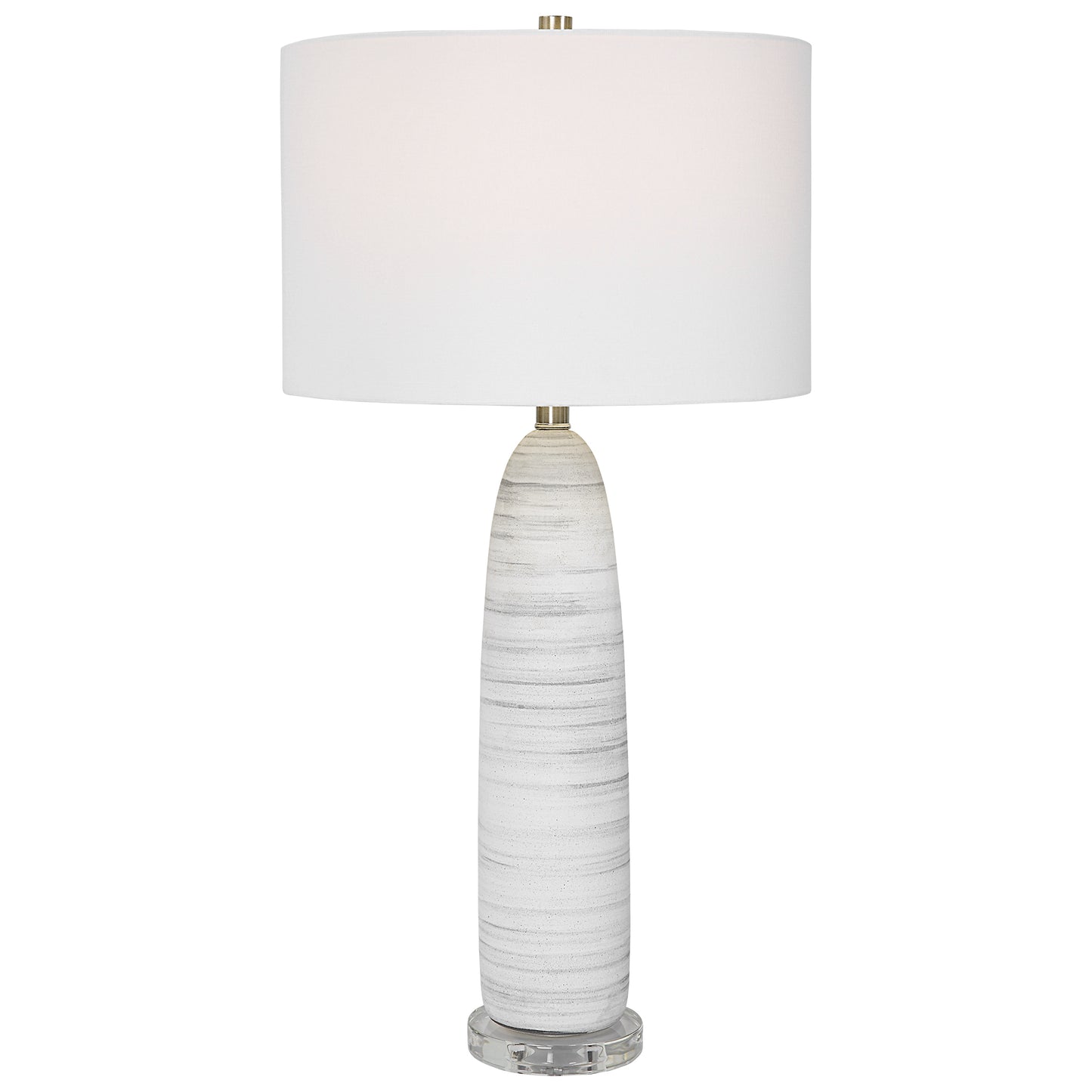 Uttermost 30004-1 Levadia Matte White Table Lamp