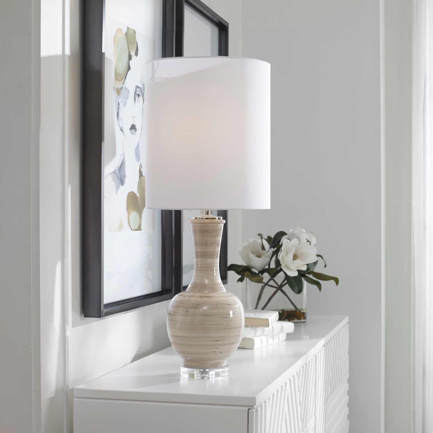 Uttermost 29996-1 Chalice Striped Table Lamp