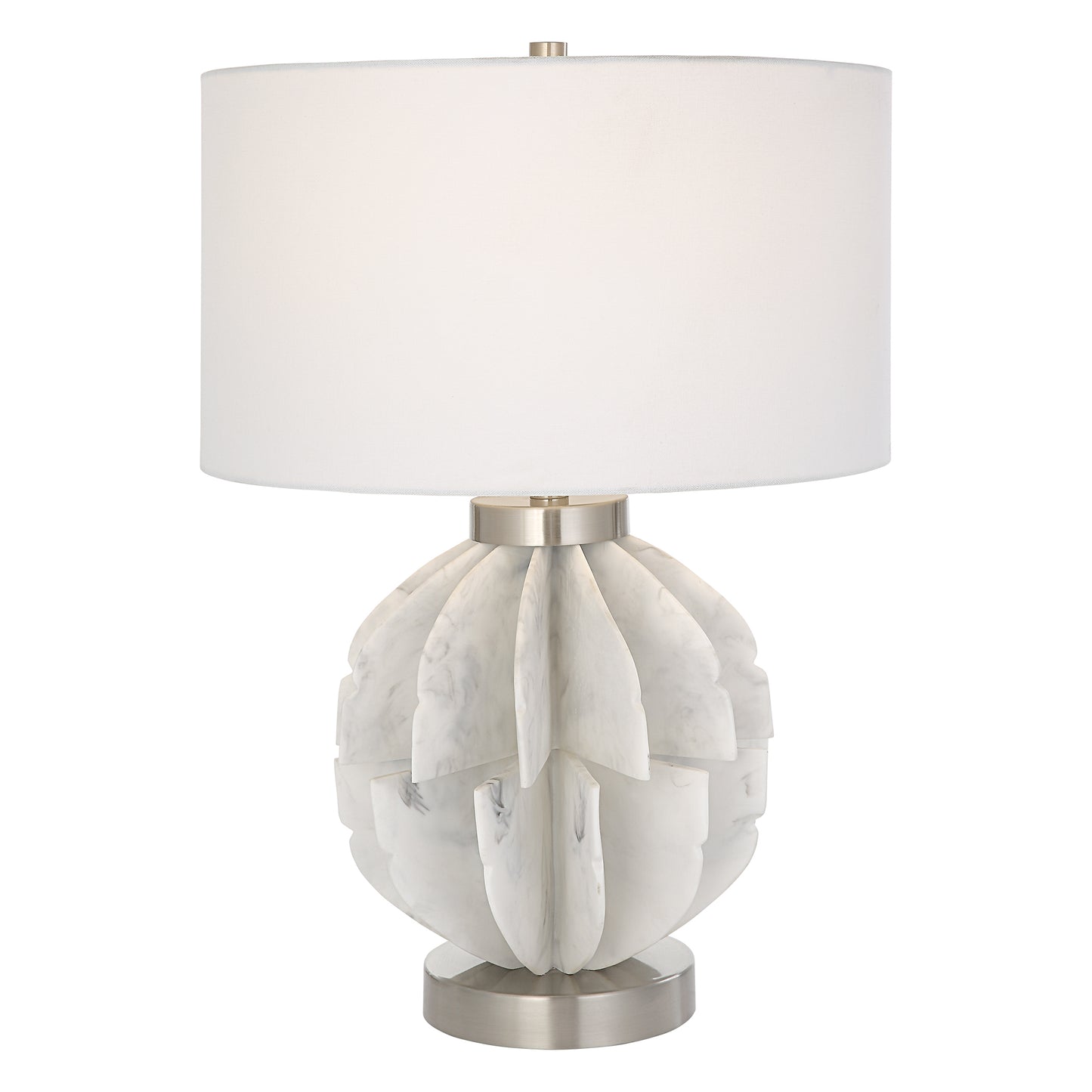 Uttermost 30015-1 Repetition White Marble Table Lamp