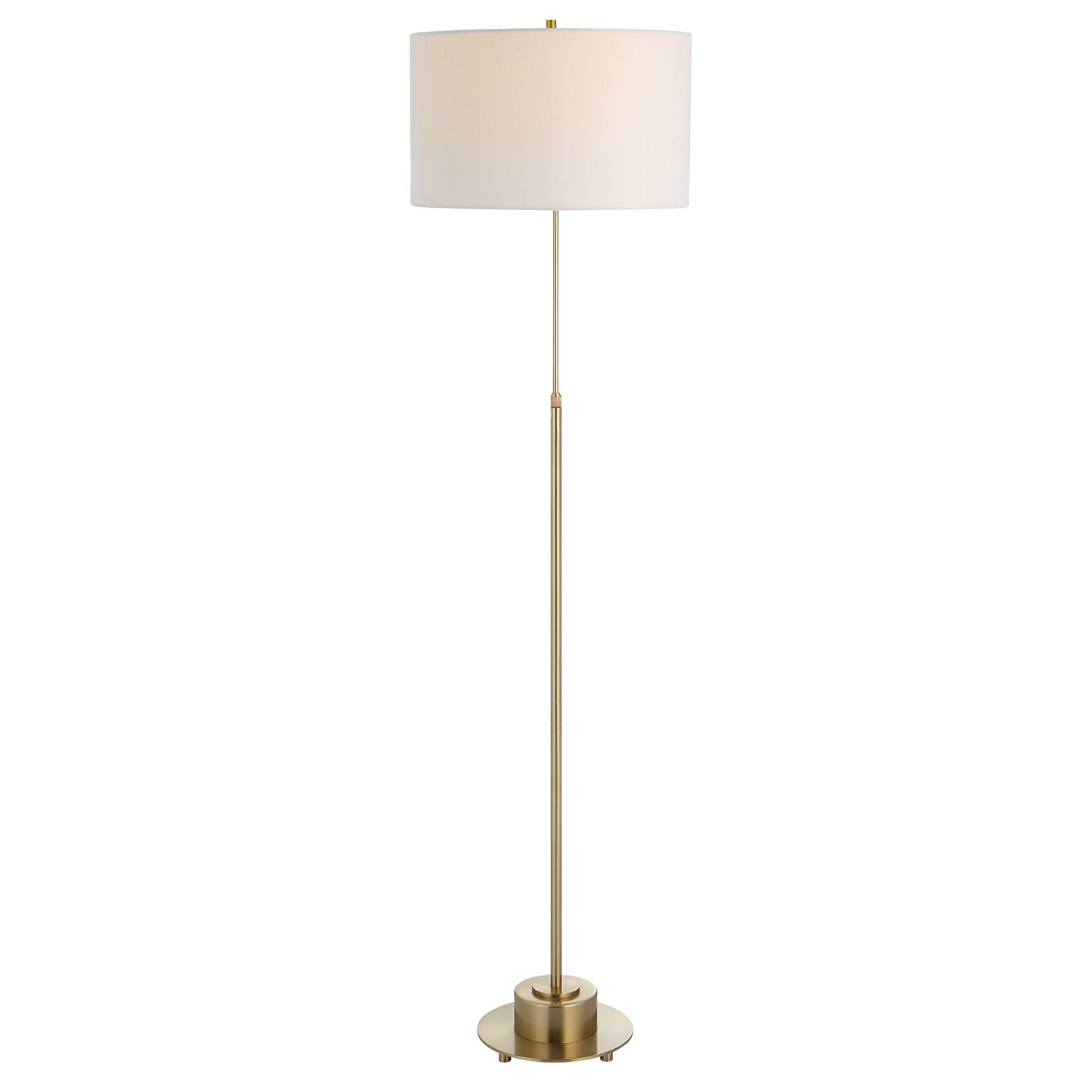 Uttermost 30152-1 Prominence Brass Floor Lamp