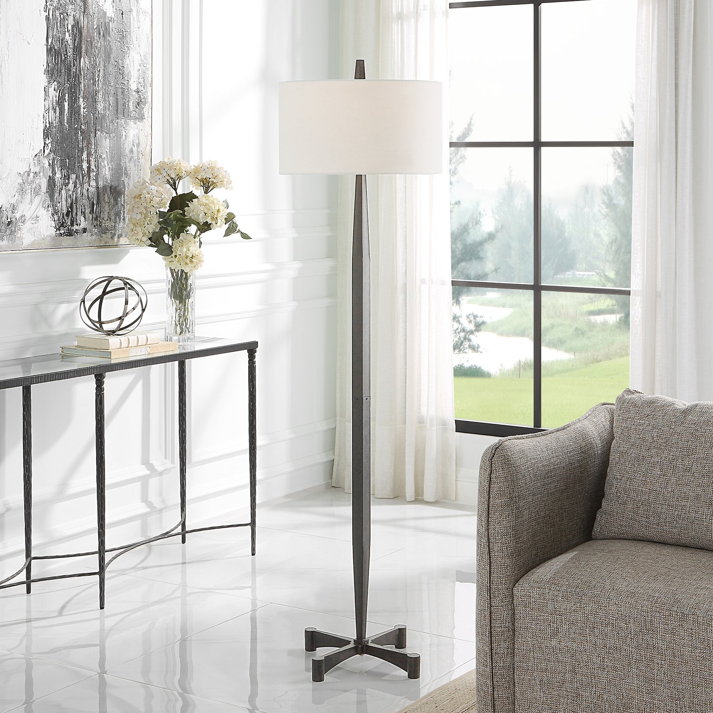 Uttermost 30158 Counteract Rust Metal Floor Lamp