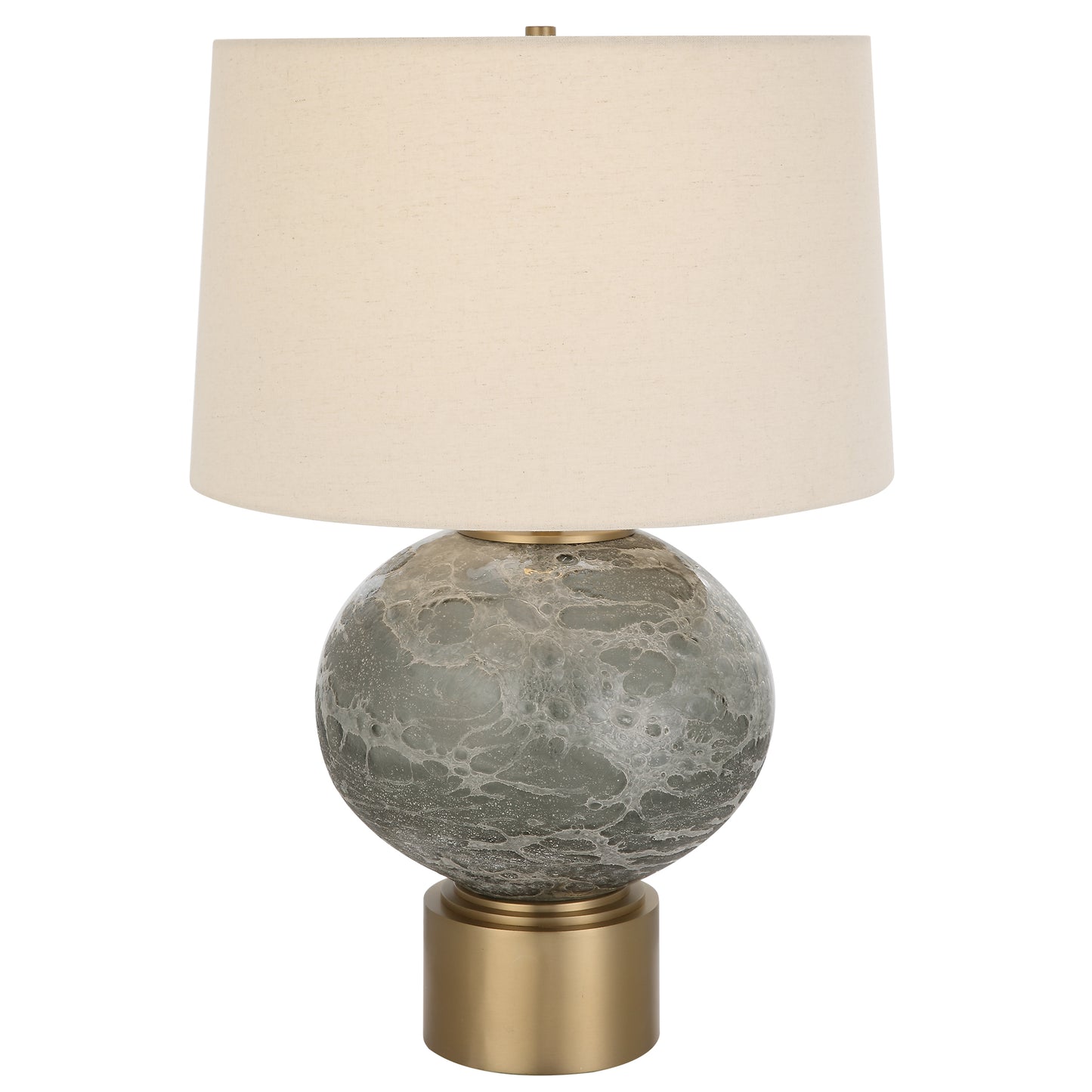Uttermost 30200-1 Lunia Gray Glass Table Lamp