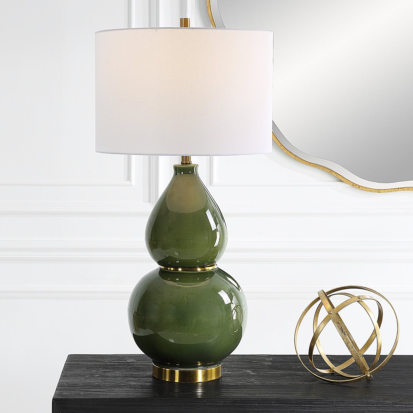 Uttermost 30203-1 Gourd Green Table Lamp