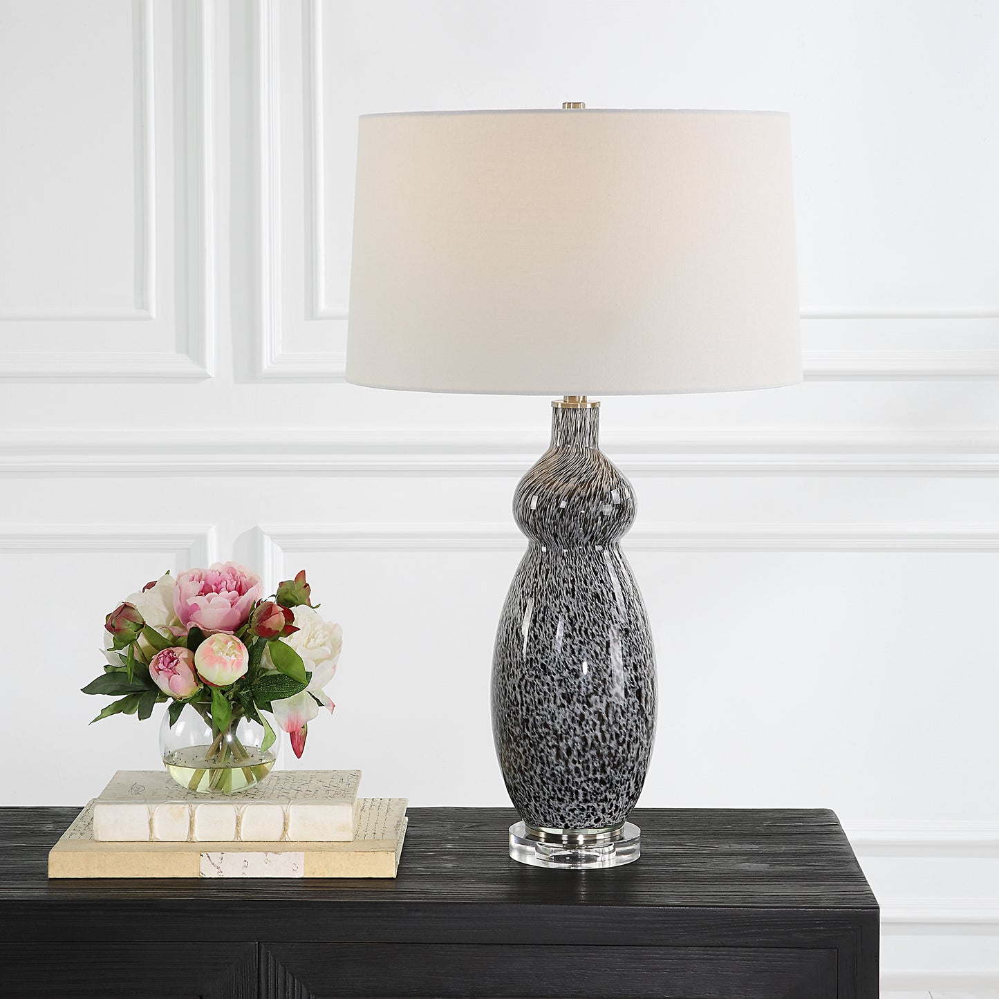 Uttermost 30228 Velino Curvy Glass Table Lamp