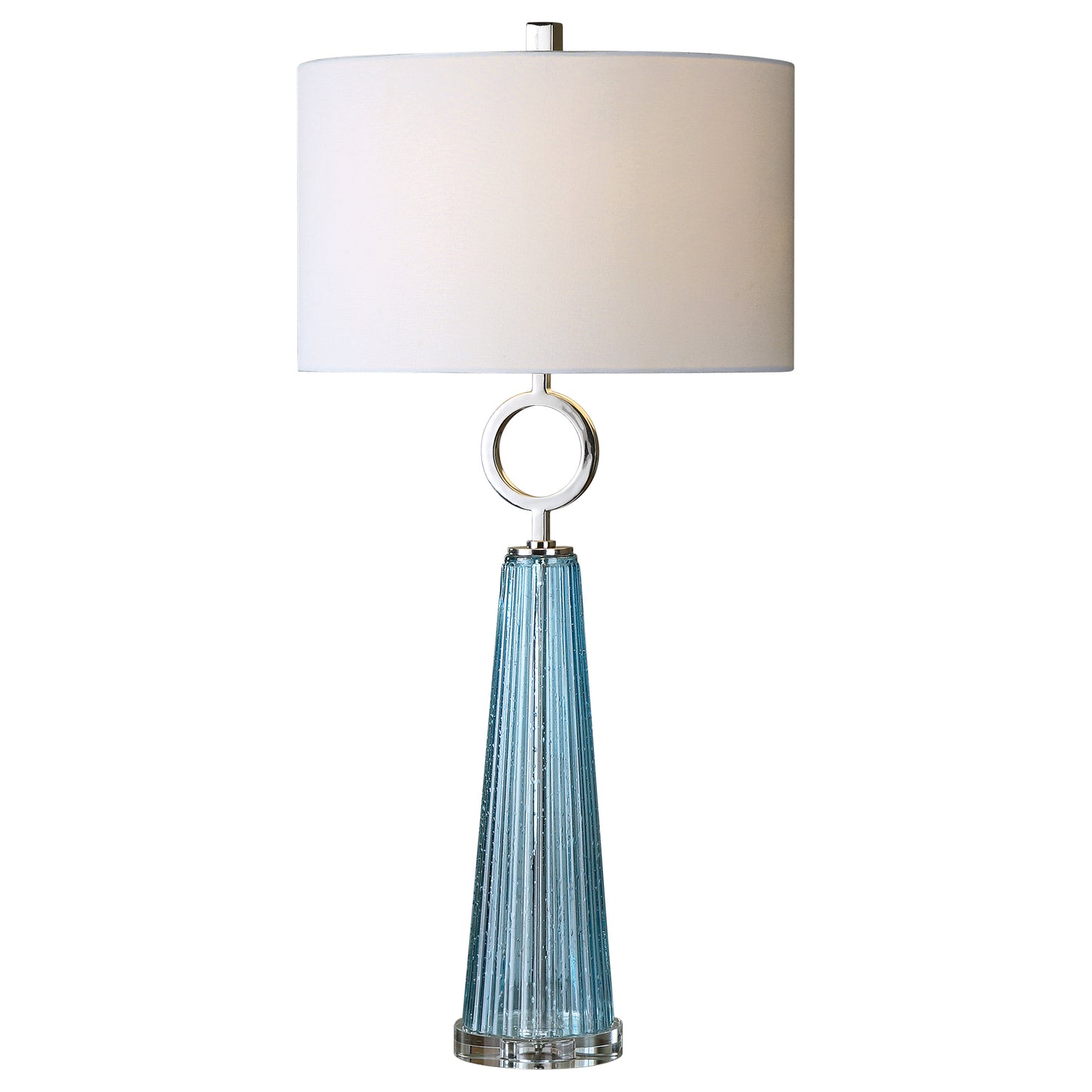 Uttermost 27698-1 Navier Blue Glass Table Lamp