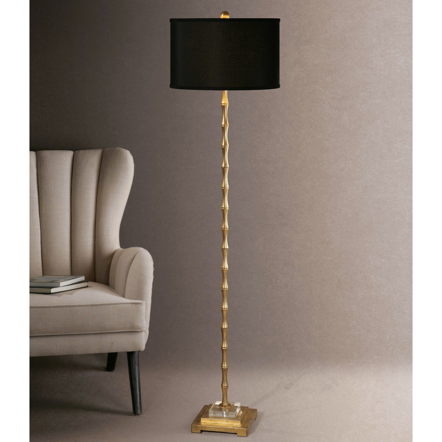 Uttermost 28598-1 Quindici Metal Bamboo Floor Lamp