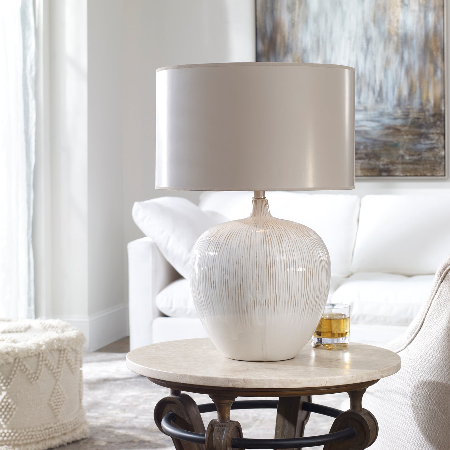 Uttermost 26194-1 Georgios Textured Ceramic Lamp