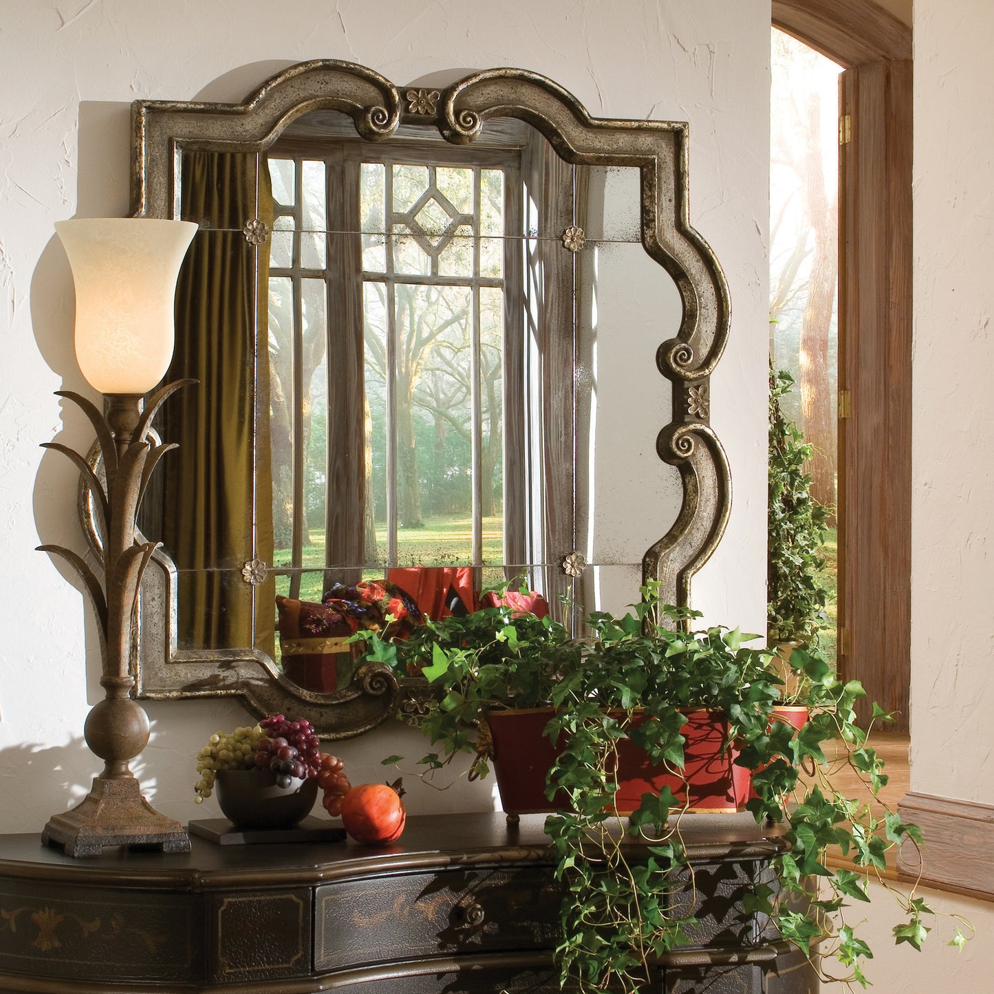 Uttermost 12597 P Prisca Distressed Silver Mirror Small