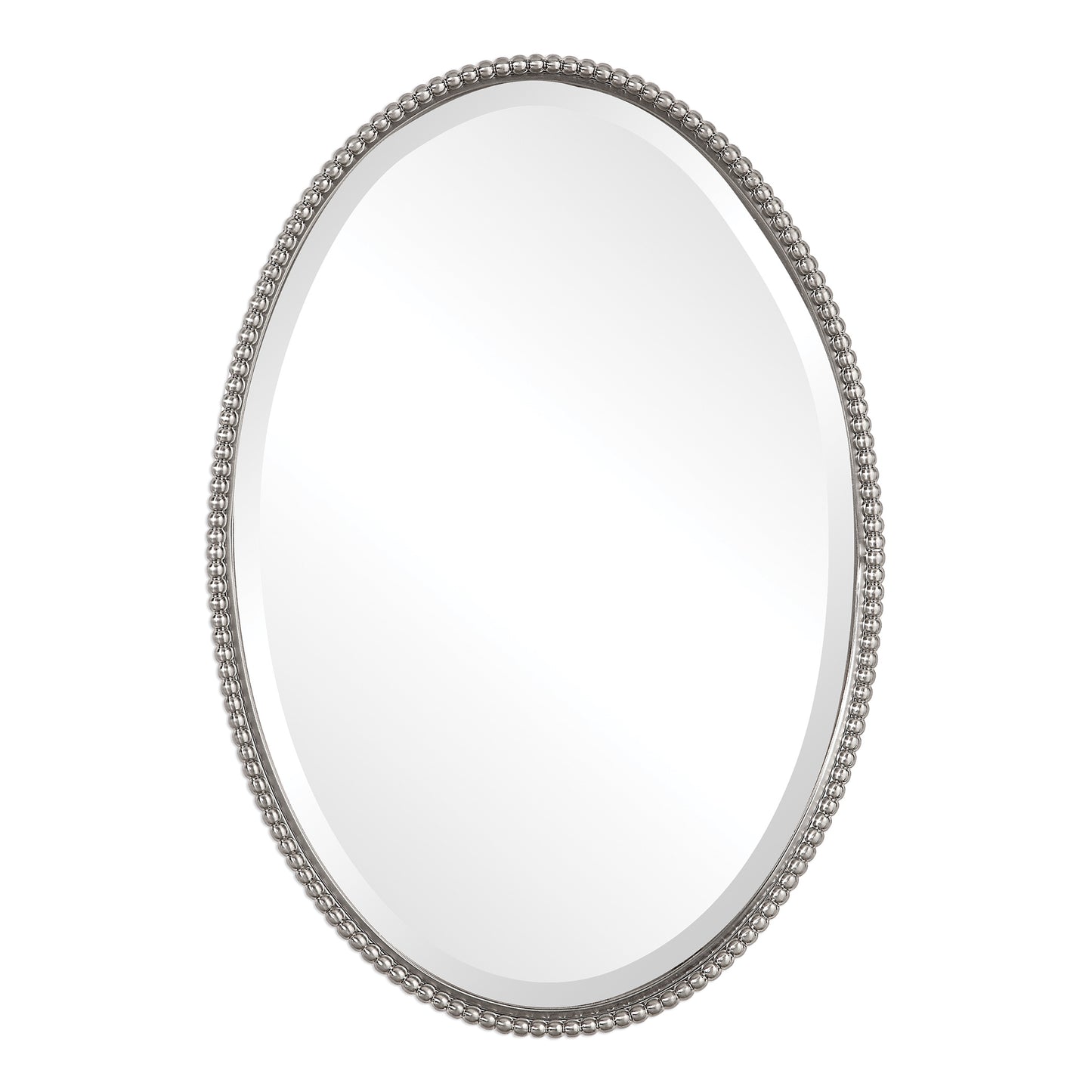 Uttermost 01102 B Sherise Brushed Nickel Oval Mirror
