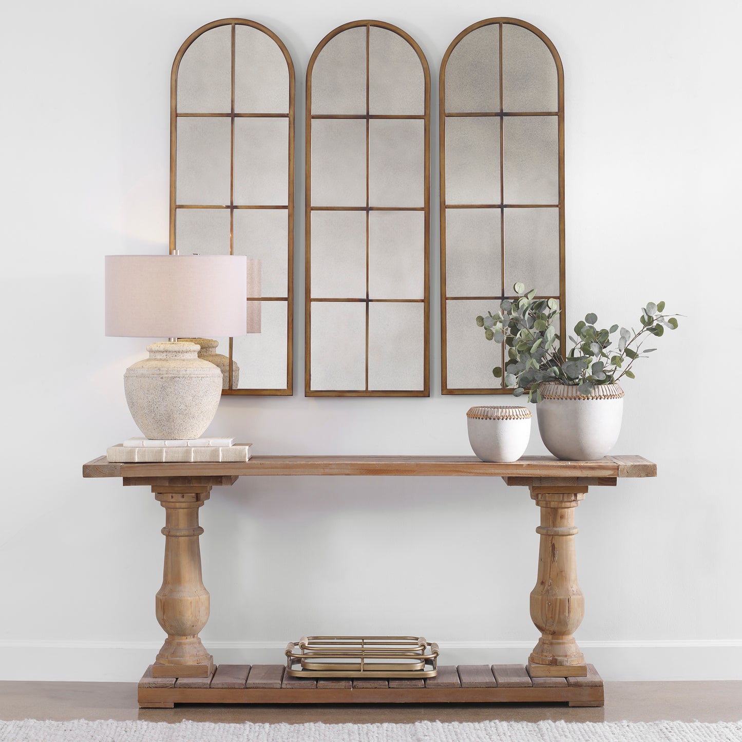 Uttermost 13463 P Amiel Arched Brown Mirror