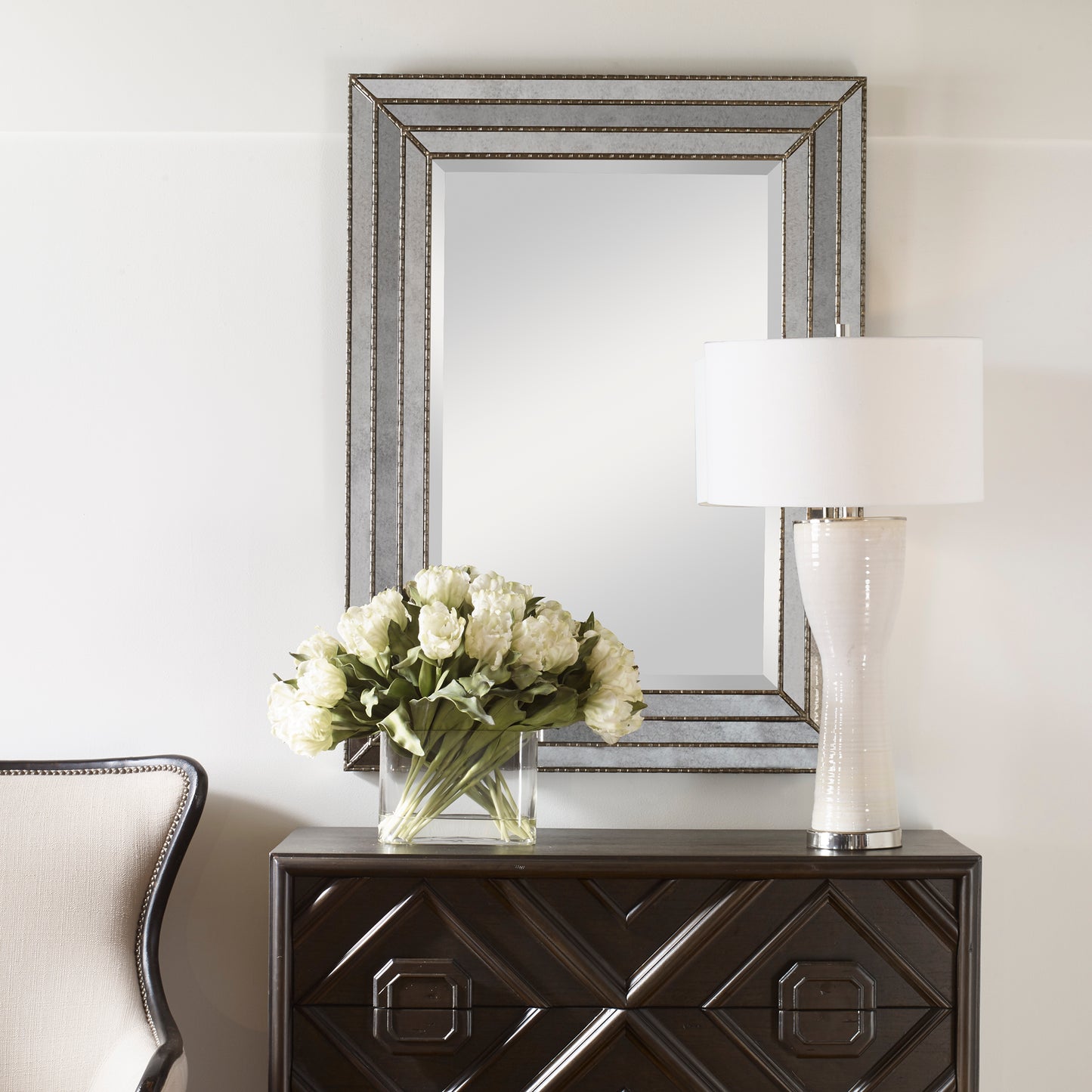 Uttermost 14465 Seymour Antique Silver Mirror