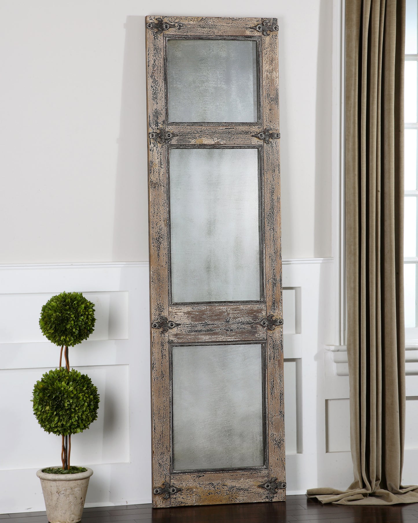 Uttermost 13835 Saragano Distressed Leaner Mirror